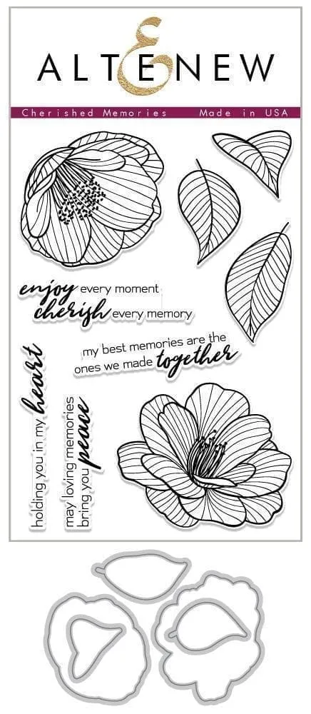 altenew-cherished-memories-stempelset-mit-stanzen-komplett-bundle image 1