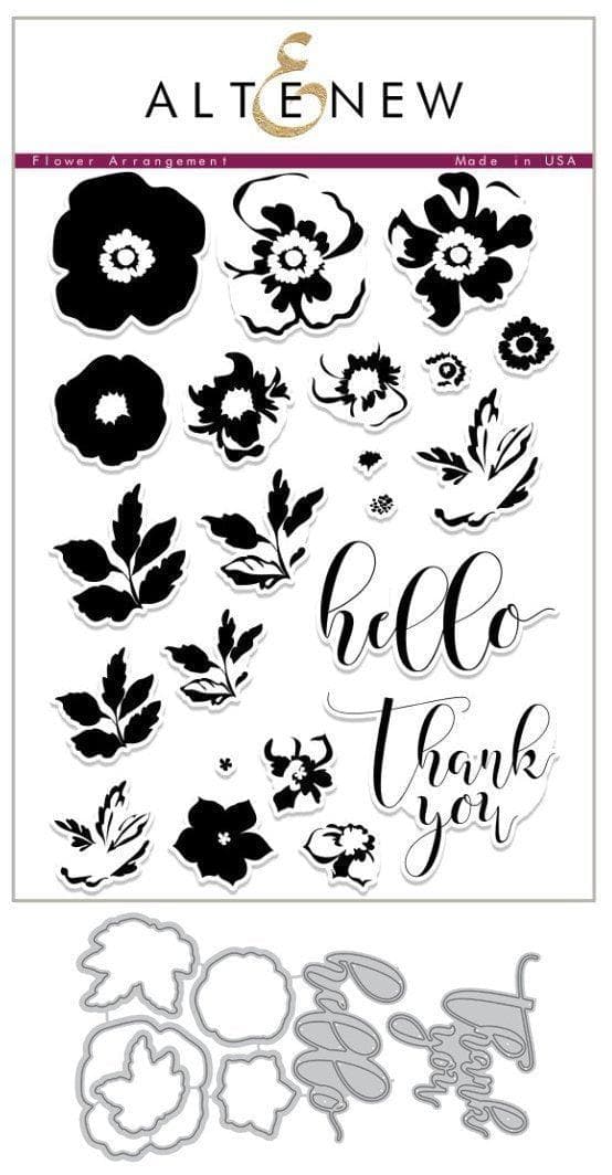 altenew-flower-arrangement-stempelset-stanzen-bundle-blumen image 1
