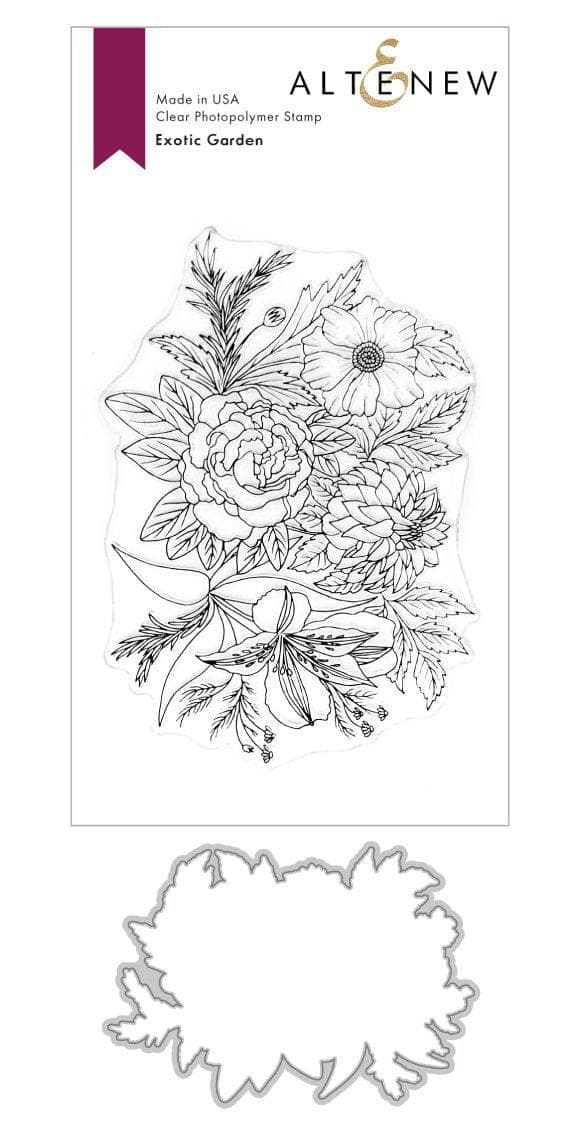altenew-exotic-garden-stempelset-floral-4x6 image 1