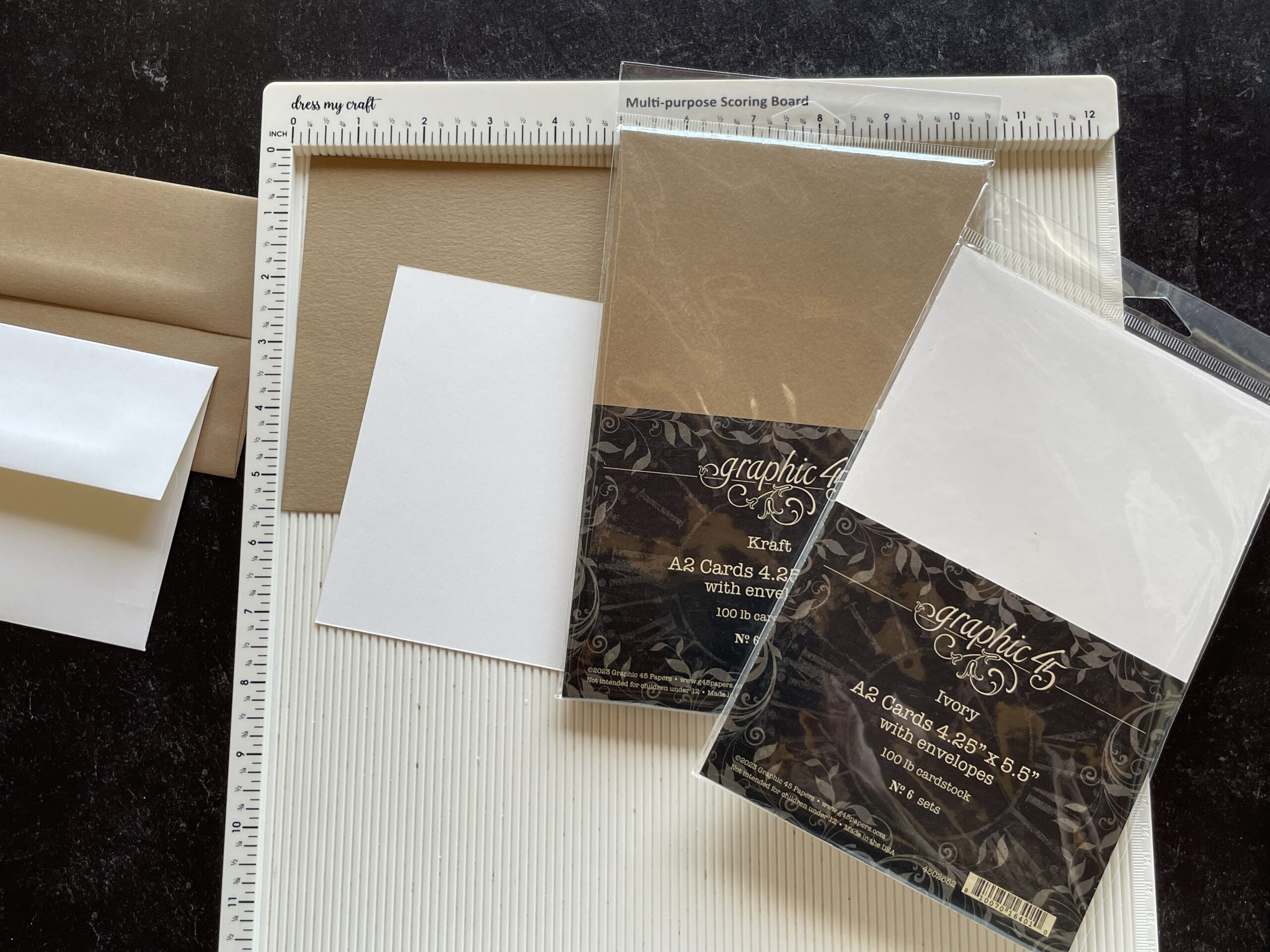 graphic-45-staples-a2-kartenrohlinge-kraft-6er-mit-umschl-gen image 5