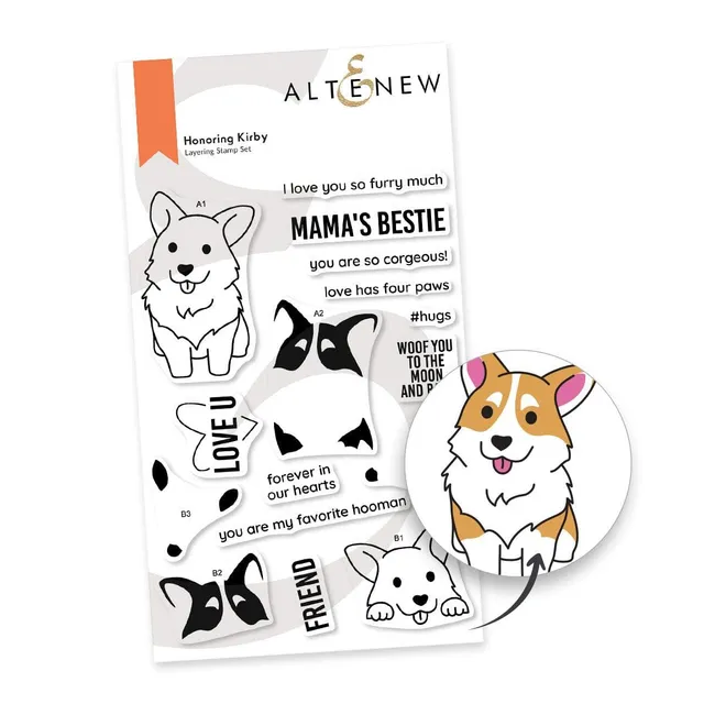 altenew-honoring-kirby-clear-stempelset-hund-4x6 image 1