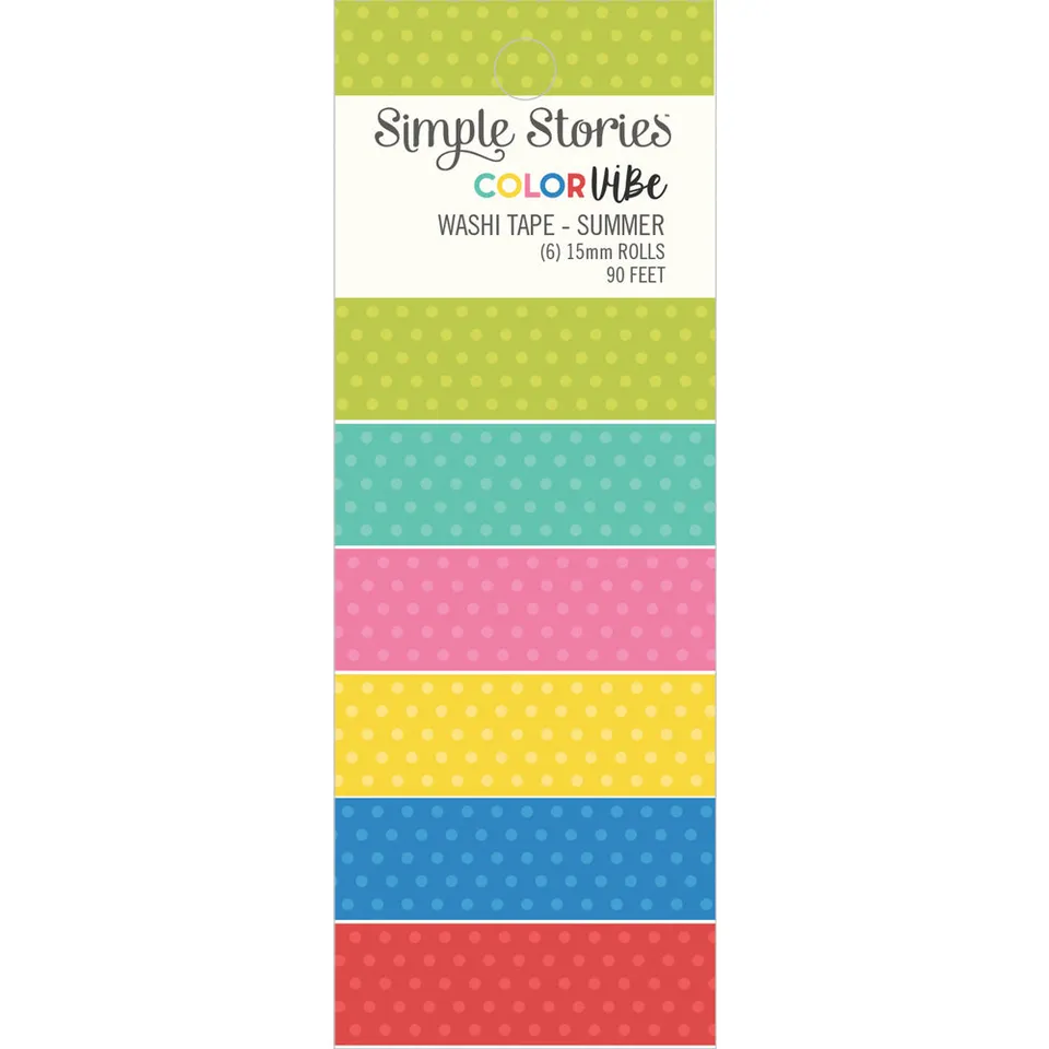 simple-stories-color-vibe-washi-tape-summer-6-rollen-15-mm image 1