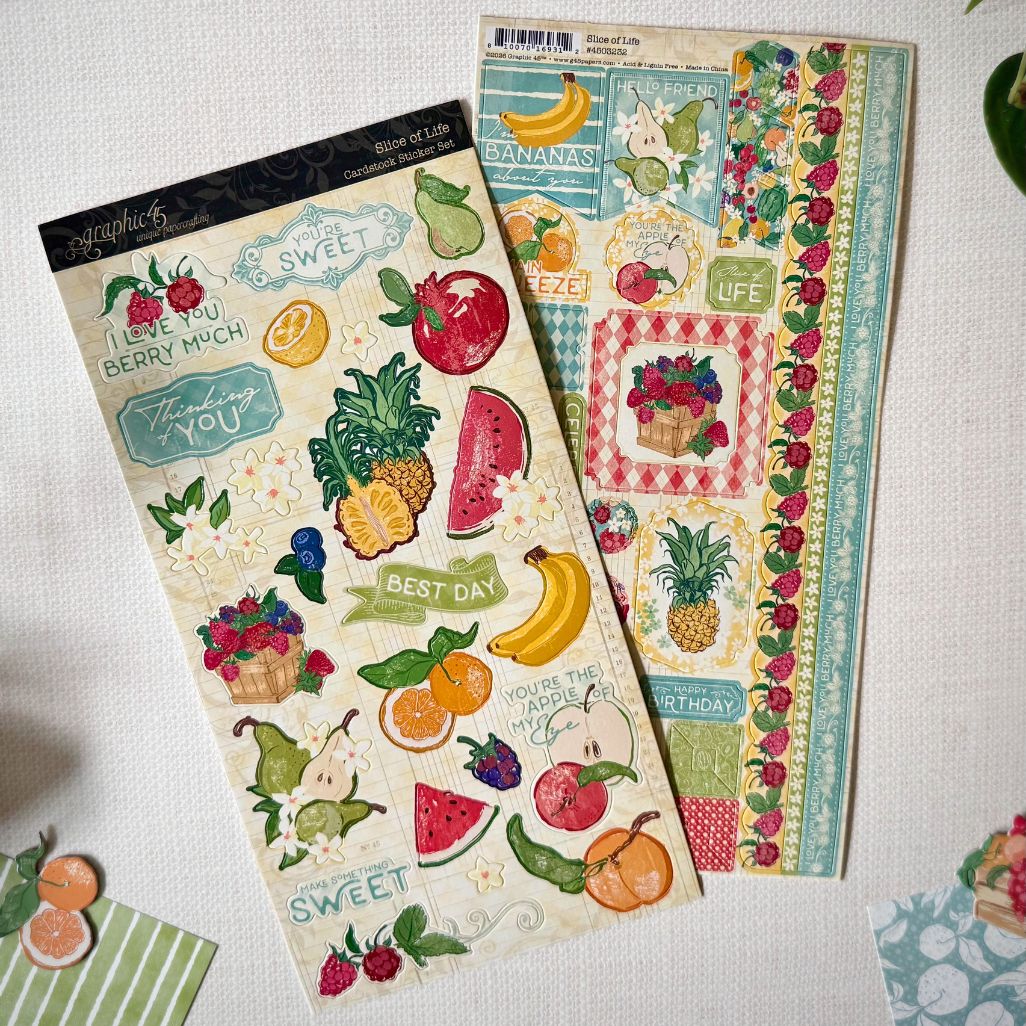 graphic-45-slice-of-life-sticker-set-2-bogen-frucht image 3