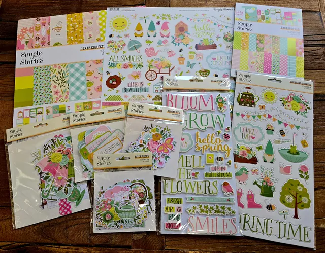 simple-stories-tea-garden-scrapbook-bundle-2-set image 1