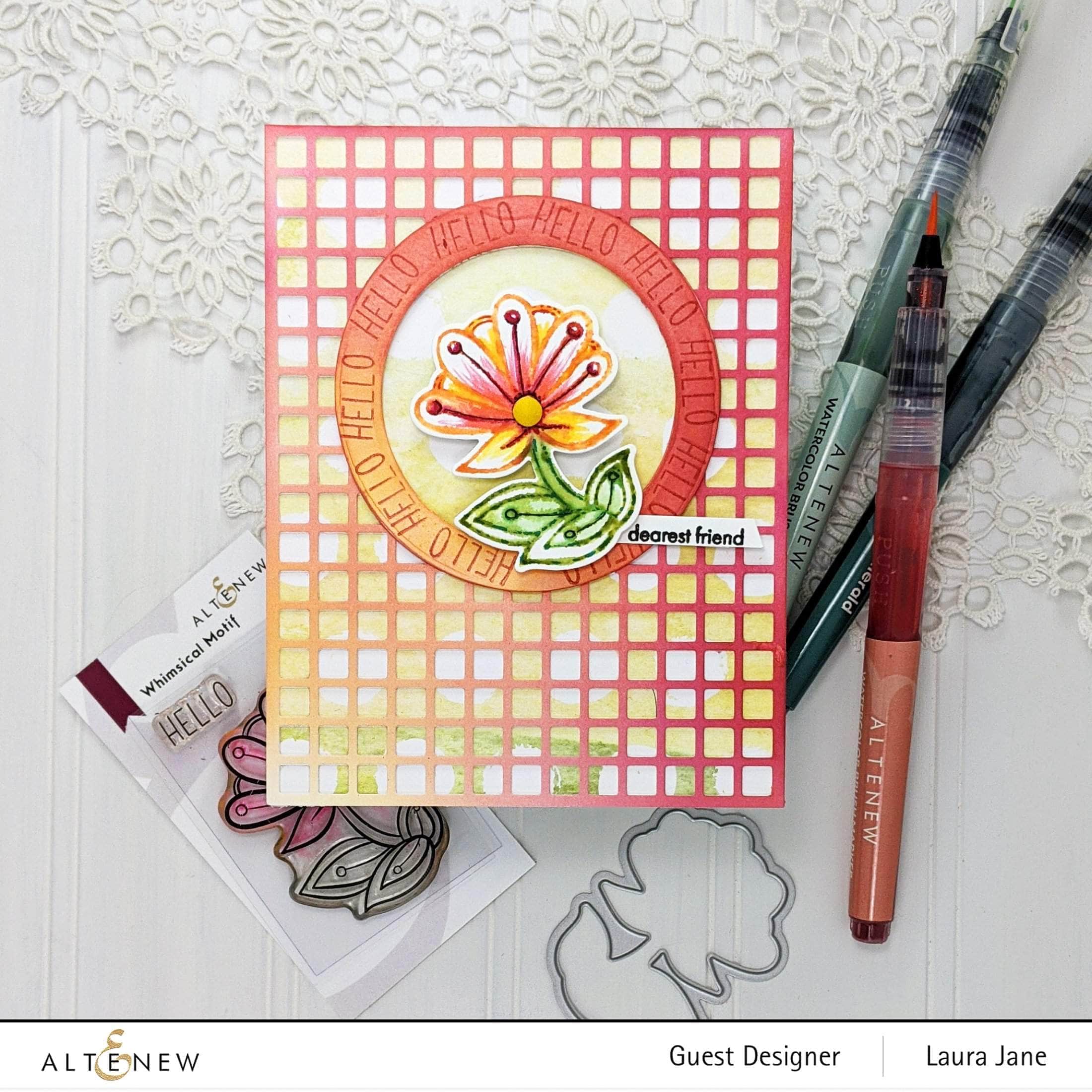 altenew-whimsical-motif-mini-stempelset-blume-hello-2x3 image 8