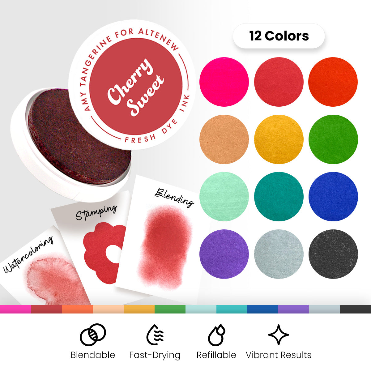 altenew-summer-dream-fresh-dye-ink-stempelkissen-set-bunt image 1
