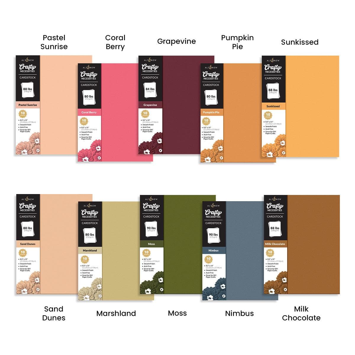 altenew-cozy-comfort-cardstock-bundle-100-blatt-10-farben image 2