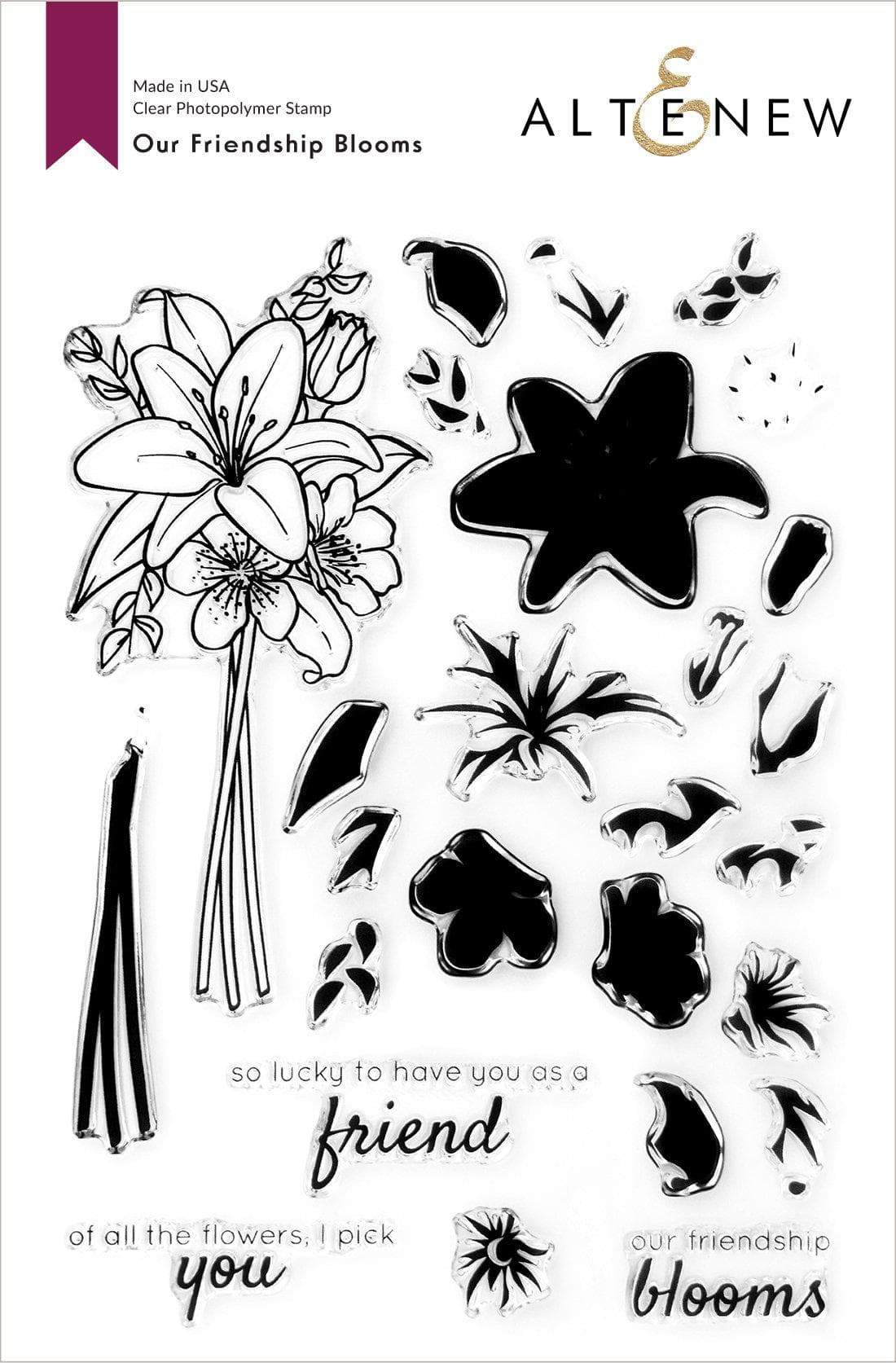 altenew-our-friendship-blooms-stempelset-6x8-blumen image 1