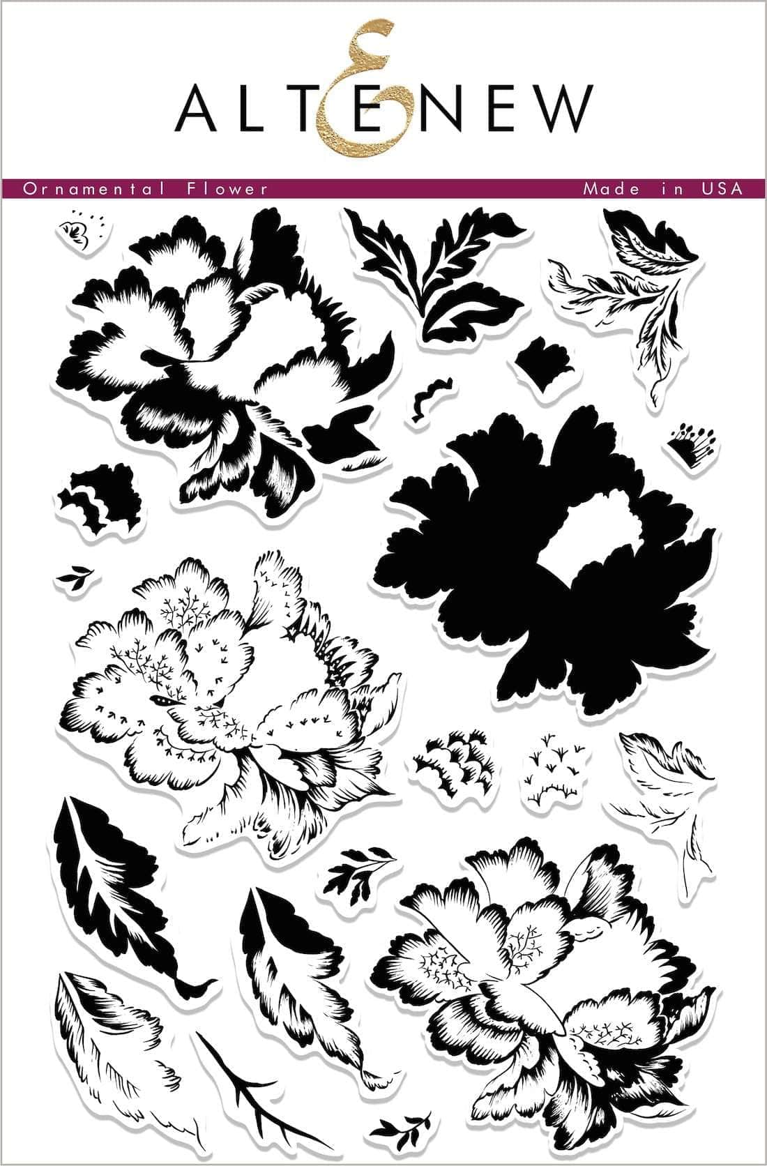 altenew-stamps-ornamental-flower-stempelset-layering-floral image 1