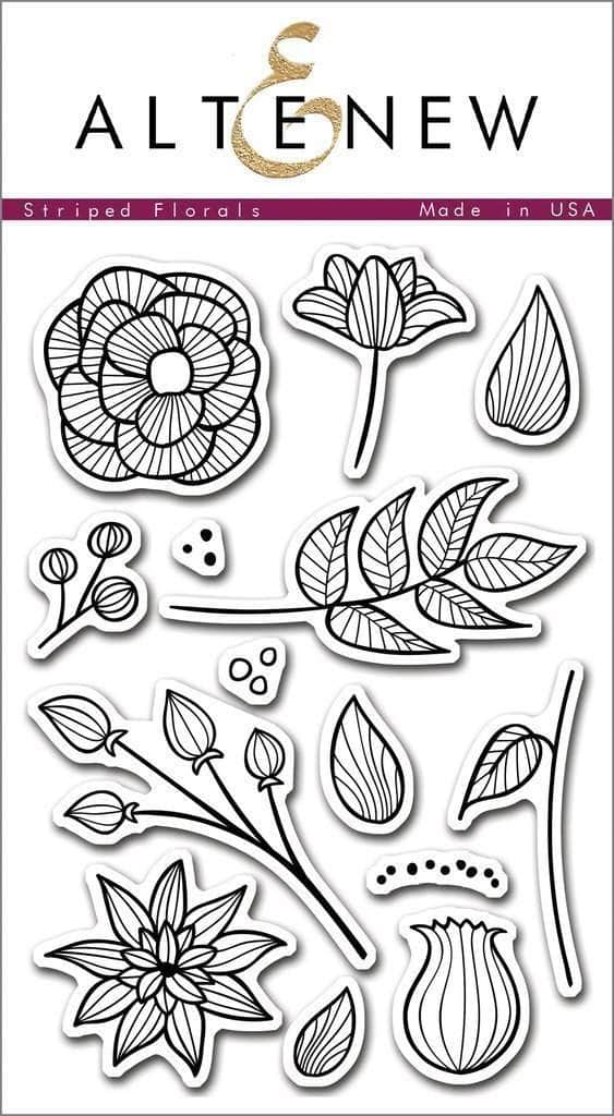 altenew-stamps-striped-florals-stempelset-4x6-blumen-15-teilig image 1