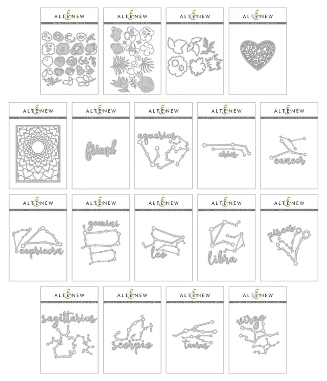 altenew-amazing-astrology-stanzschablonen-bundle-sternzeichen-set image 1