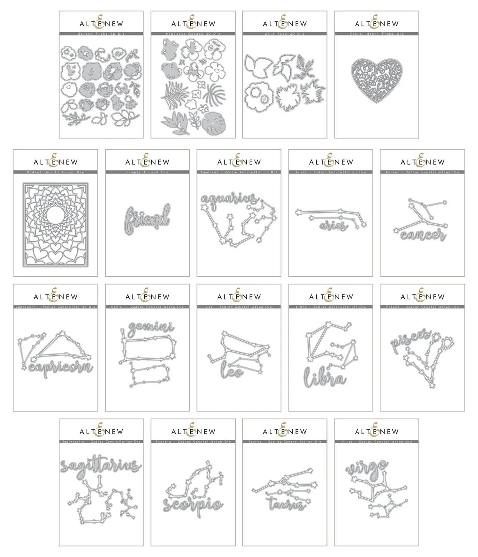altenew-amazing-astrology-stanzschablonen-bundle-sternzeichen-set image 1