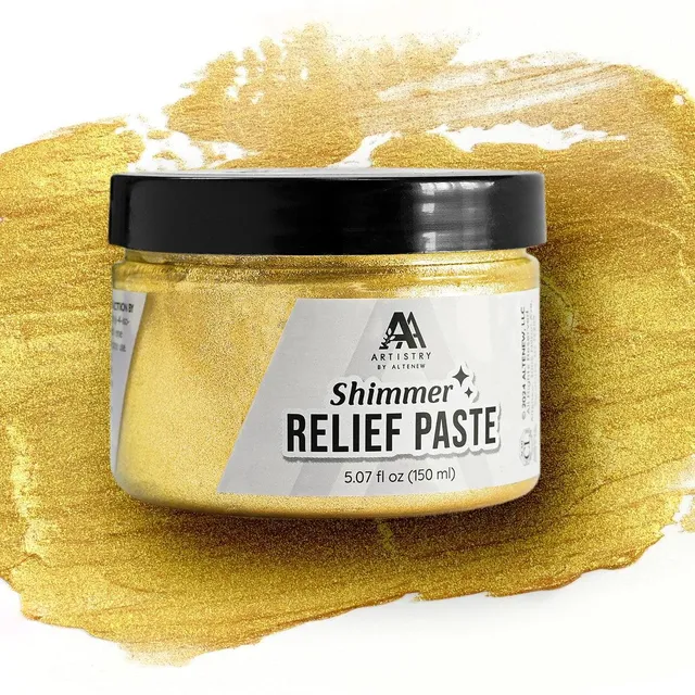 altenew-enchanted-gold-shimmer-relief-paste-150ml-gold image 1