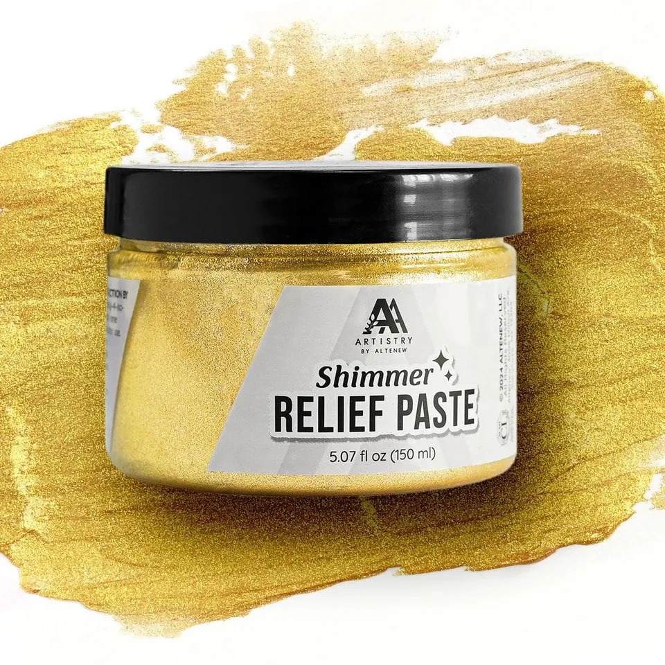 altenew-enchanted-gold-shimmer-relief-paste-150ml-gold image 1
