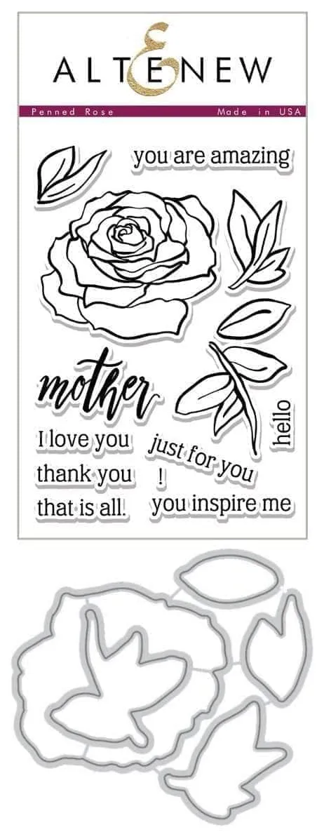 altenew-penned-rose-stempel-stanzen-bundle-rose-13-tlg image 1