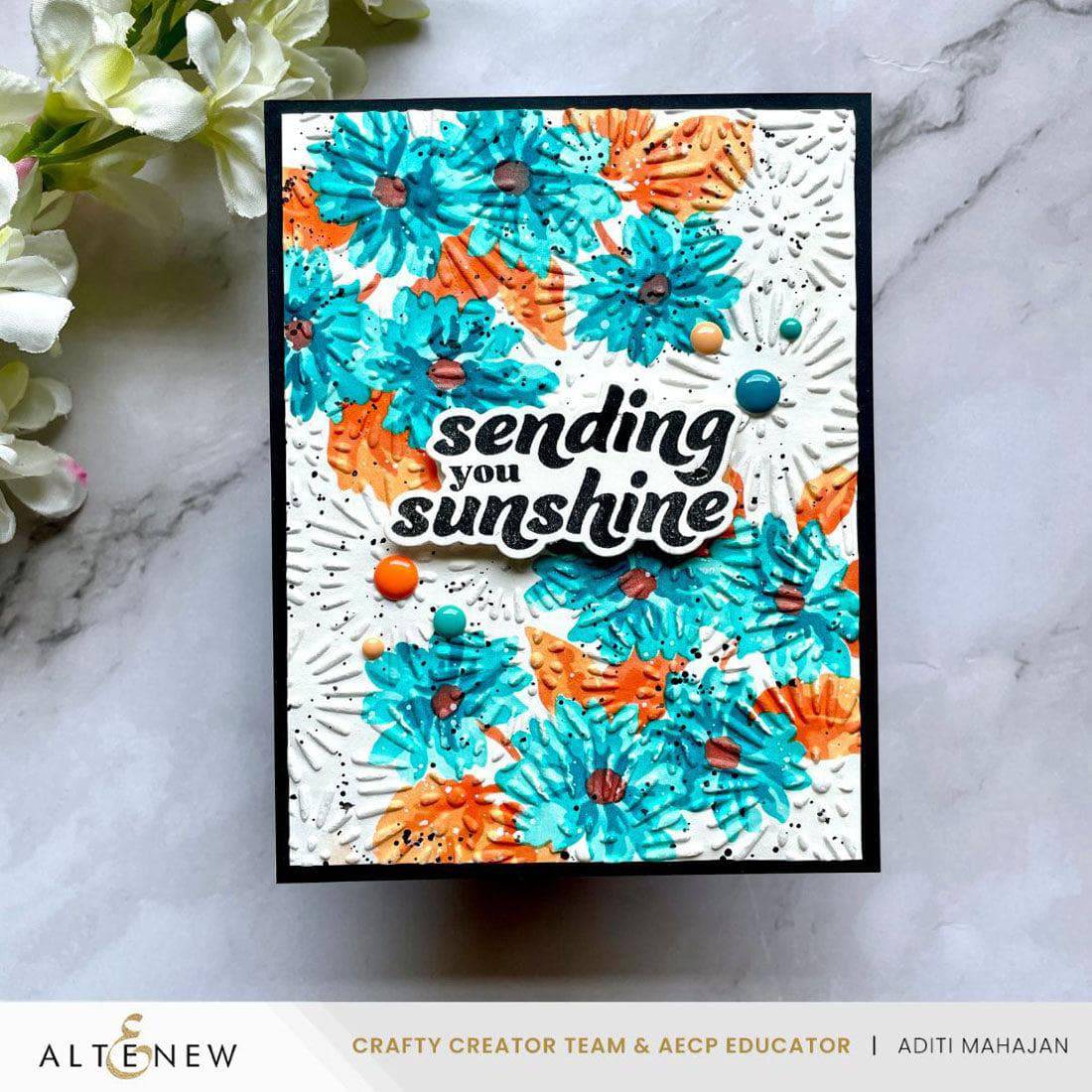 altenew-batik-blooms-3d-embossing-folder-blumen-6x6 image 4