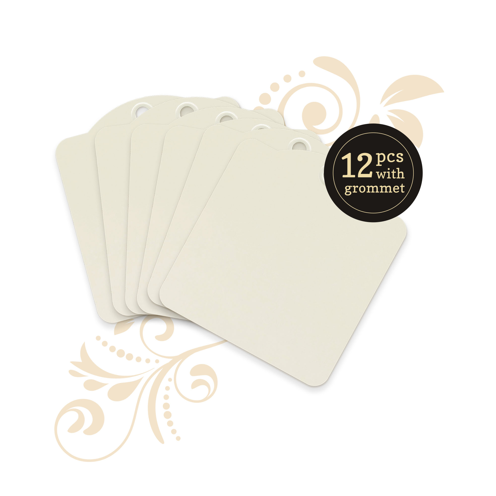 graphic-45-artist-trading-tags-atc-ivory-12-tags image 1