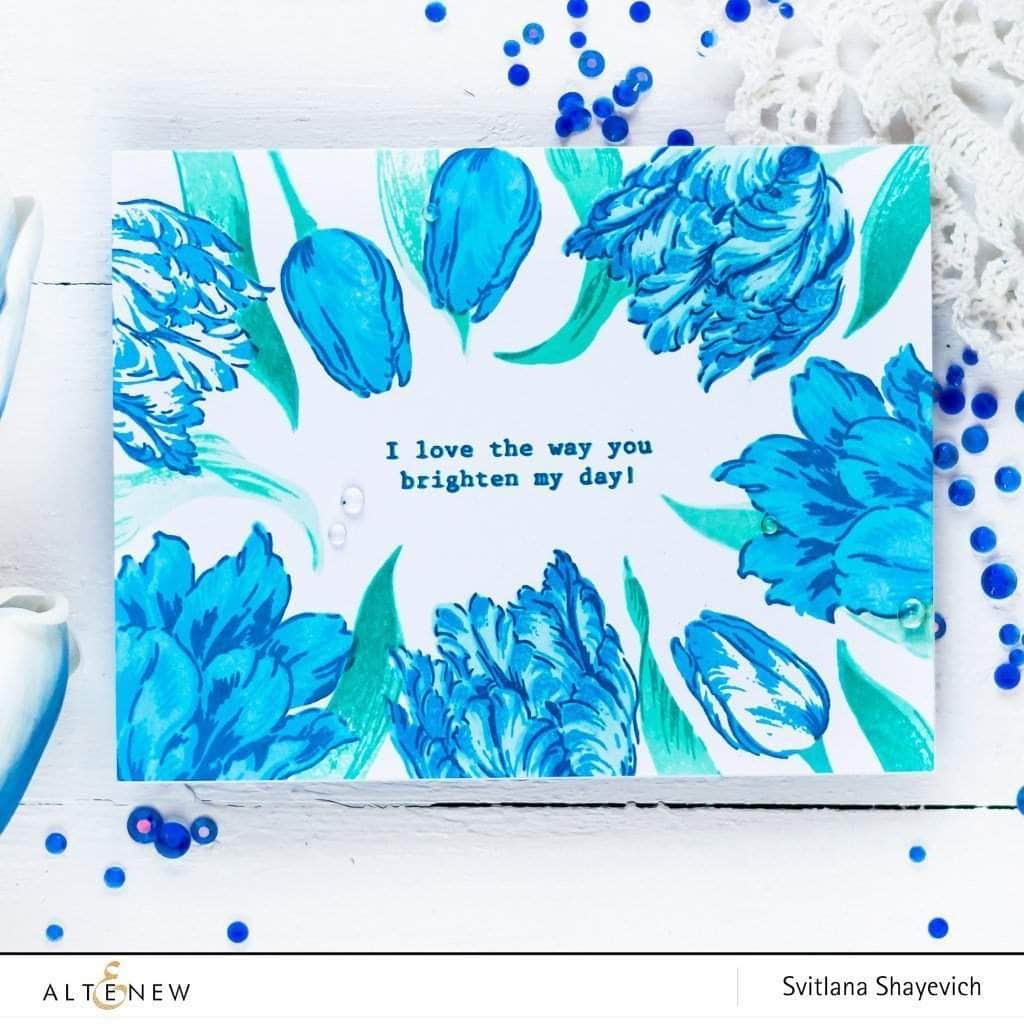 altenew-exotic-tulips-stempelset-6x8-layering-18-teilig image 2