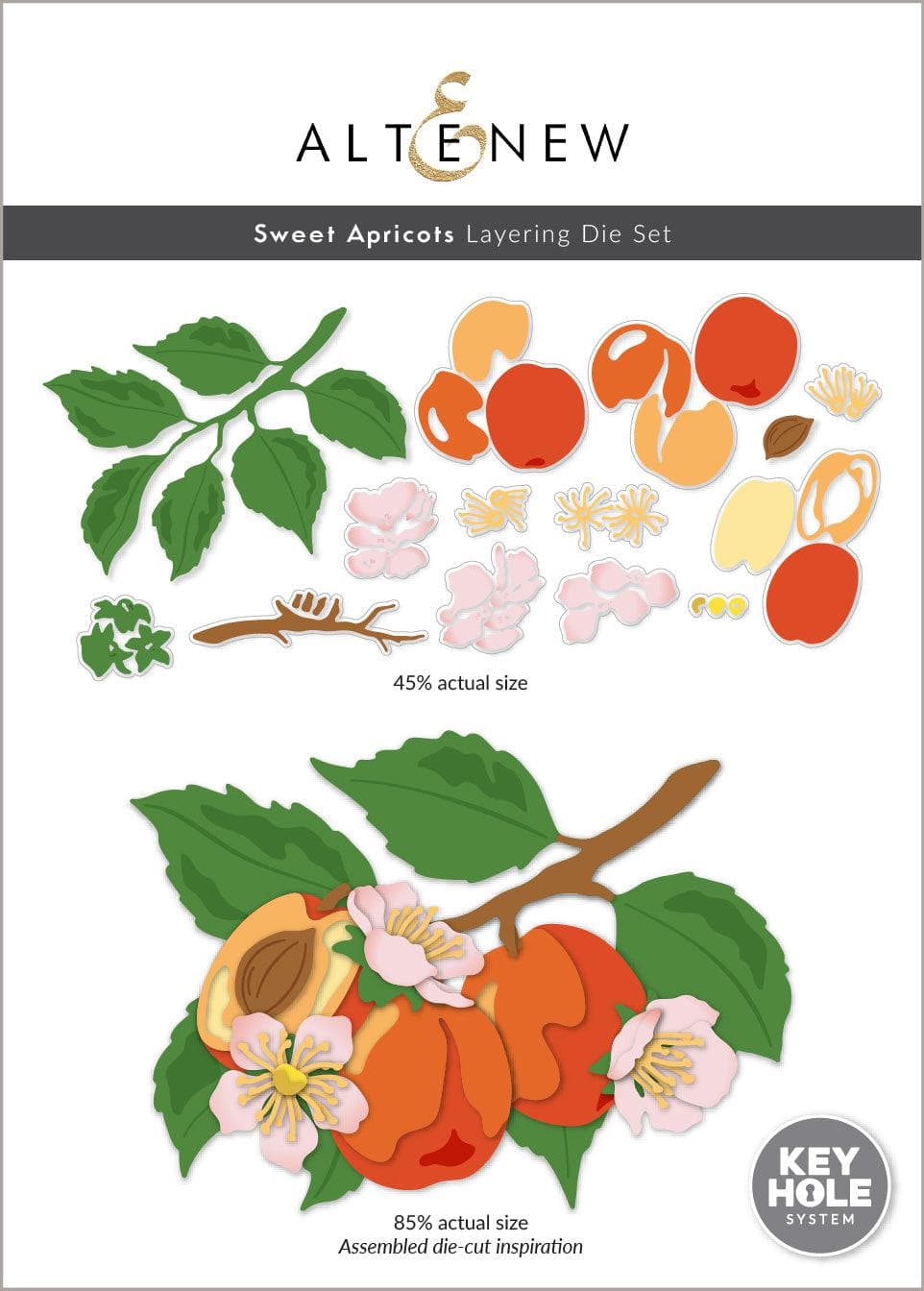 altenew-sweet-apricots-layering-stanzschablonen-14tlg image 1