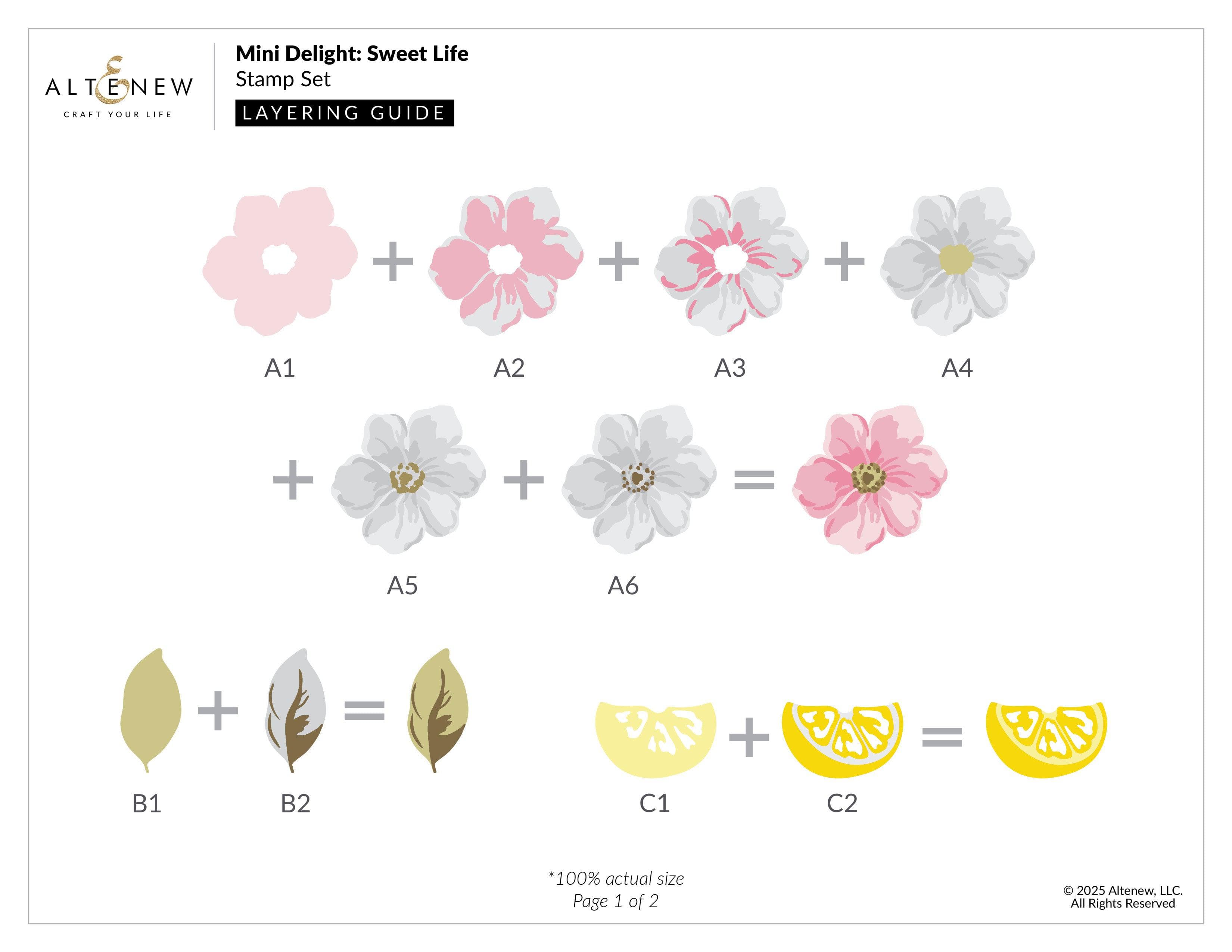 altenew-mini-delight-sweet-life-stempel-stanzen-set-3x4 image 3