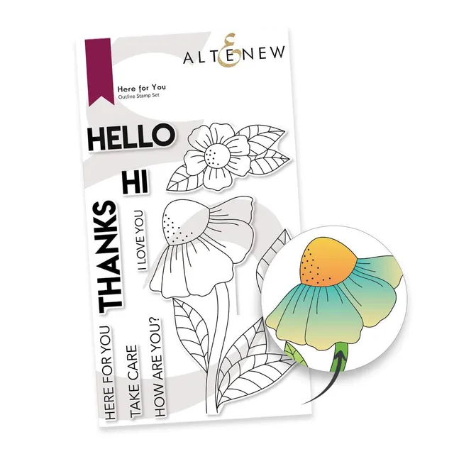 altenew-here-for-you-stempelset-floral-4x6 image 1