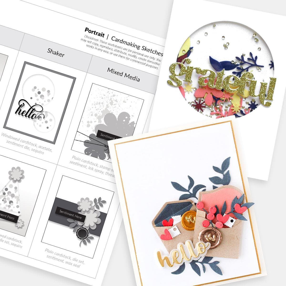 altenew-free-card-sketches-kartenlayouts-printable-pdf-5-seiten image 1