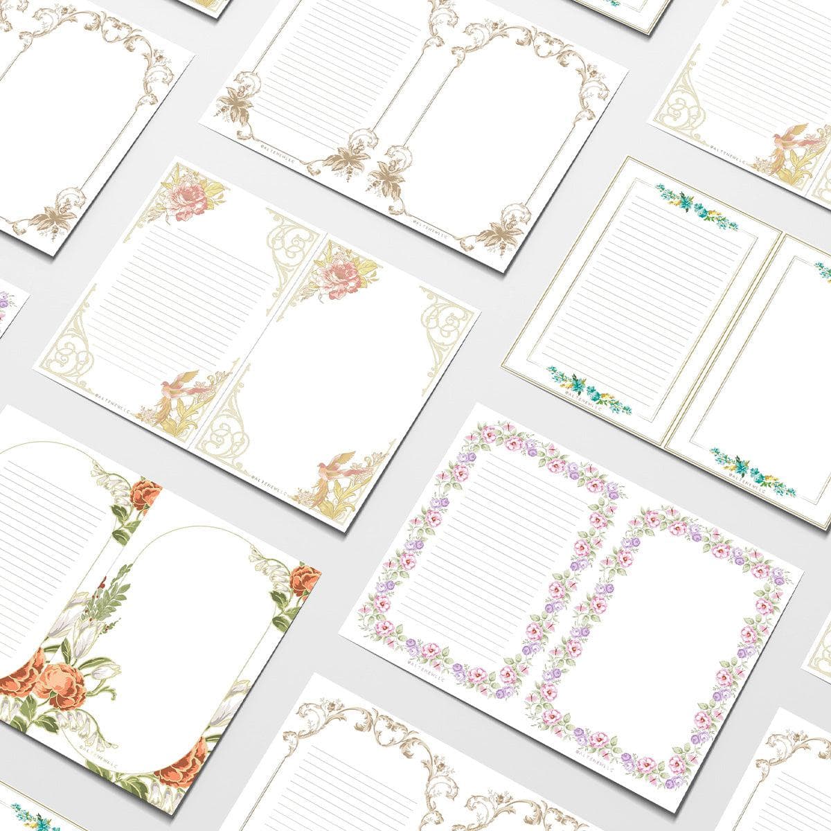altenew-printable-bordered-stationery-briefpapier-pdf image 4
