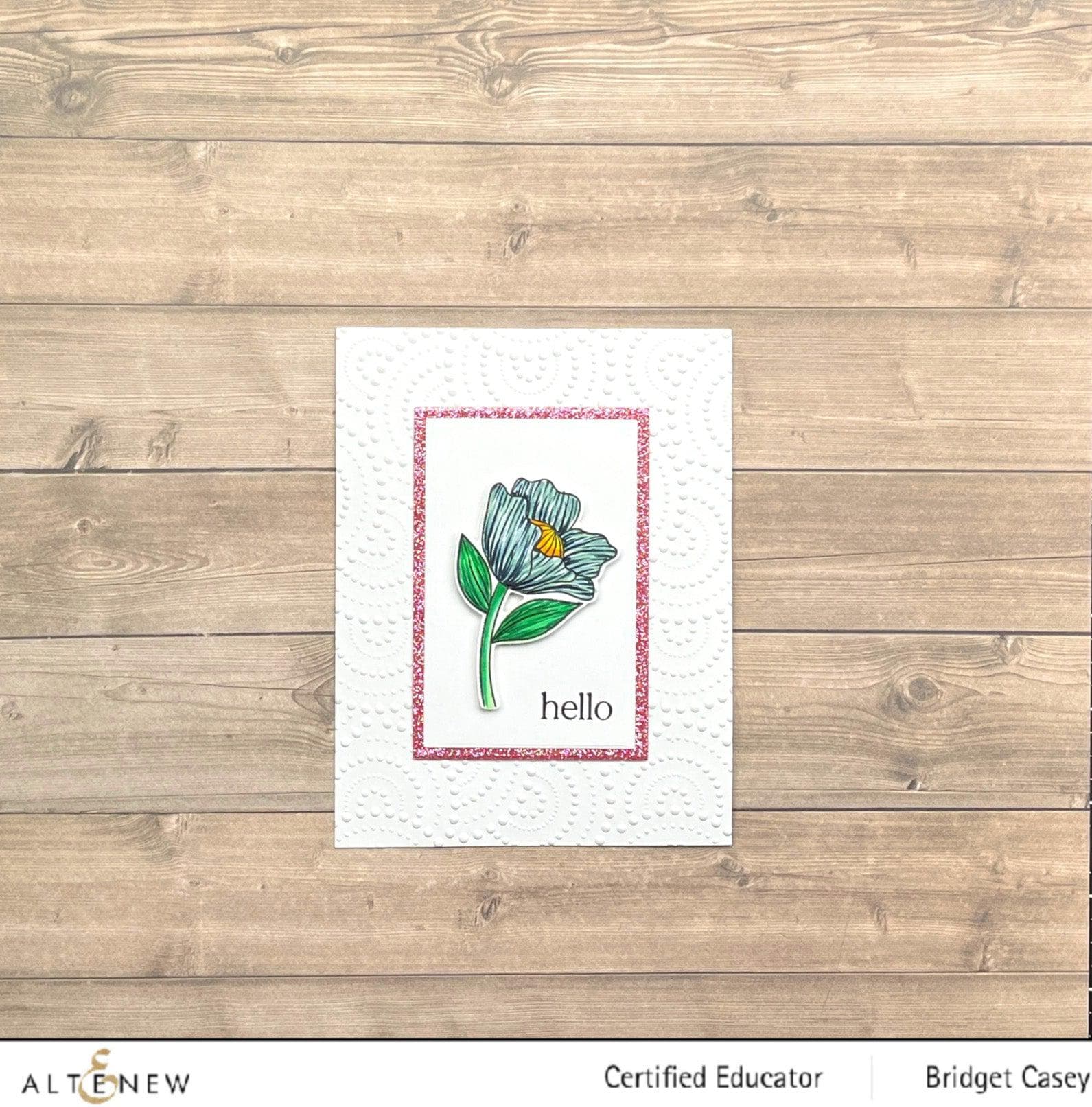 altenew-bold-floral-mini-stempelset-hello-2x3-blumen image 8