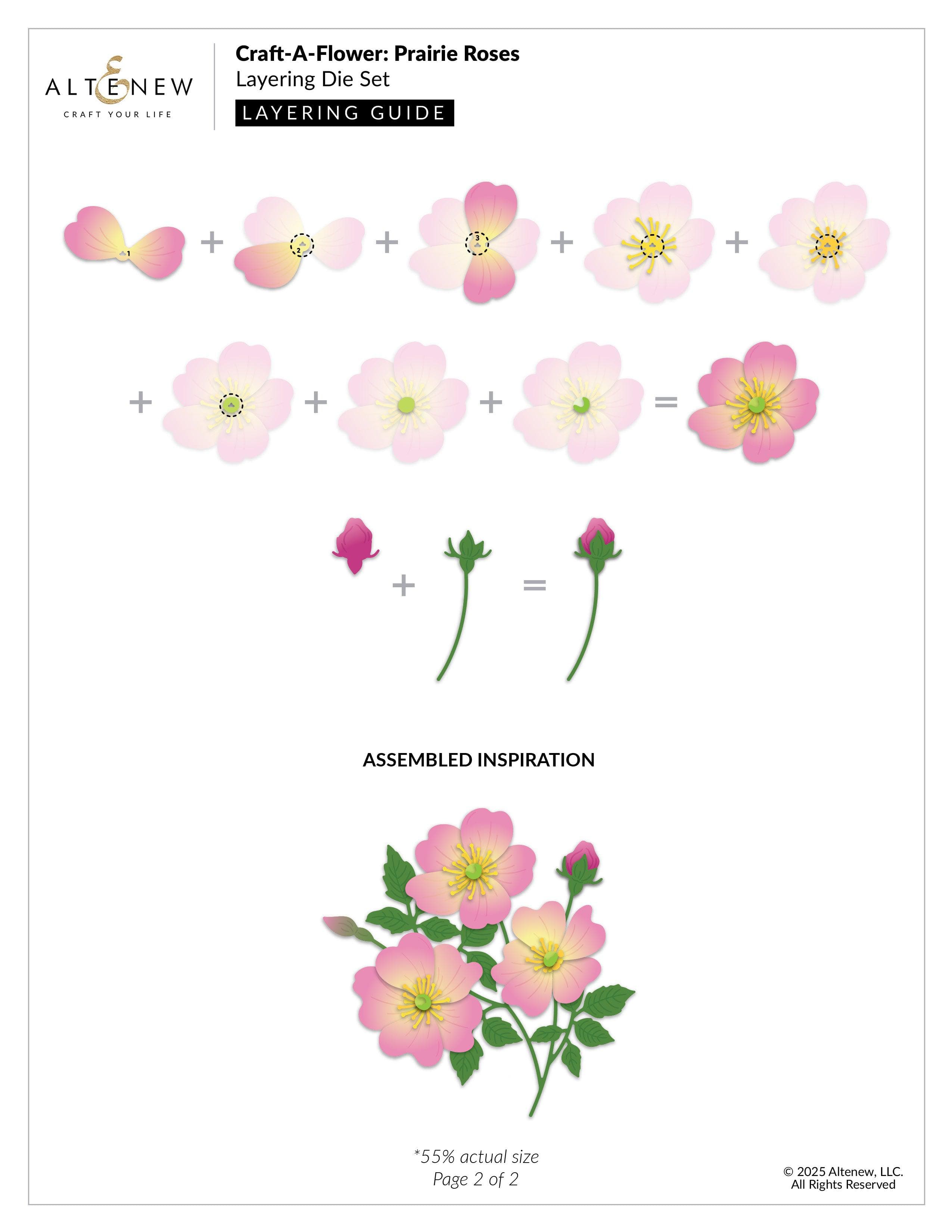 altenew-craft-a-flower-prairie-roses-stanzen-rosen-16tlg image 4