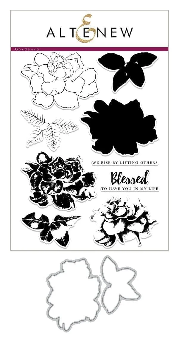 altenew-build-a-flower-gardenia-stempel-stanzen-set image 1
