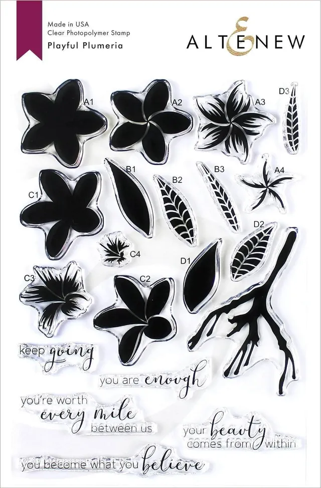 altenew-playful-plumeria-stempelset-floral-21-stempel image 1