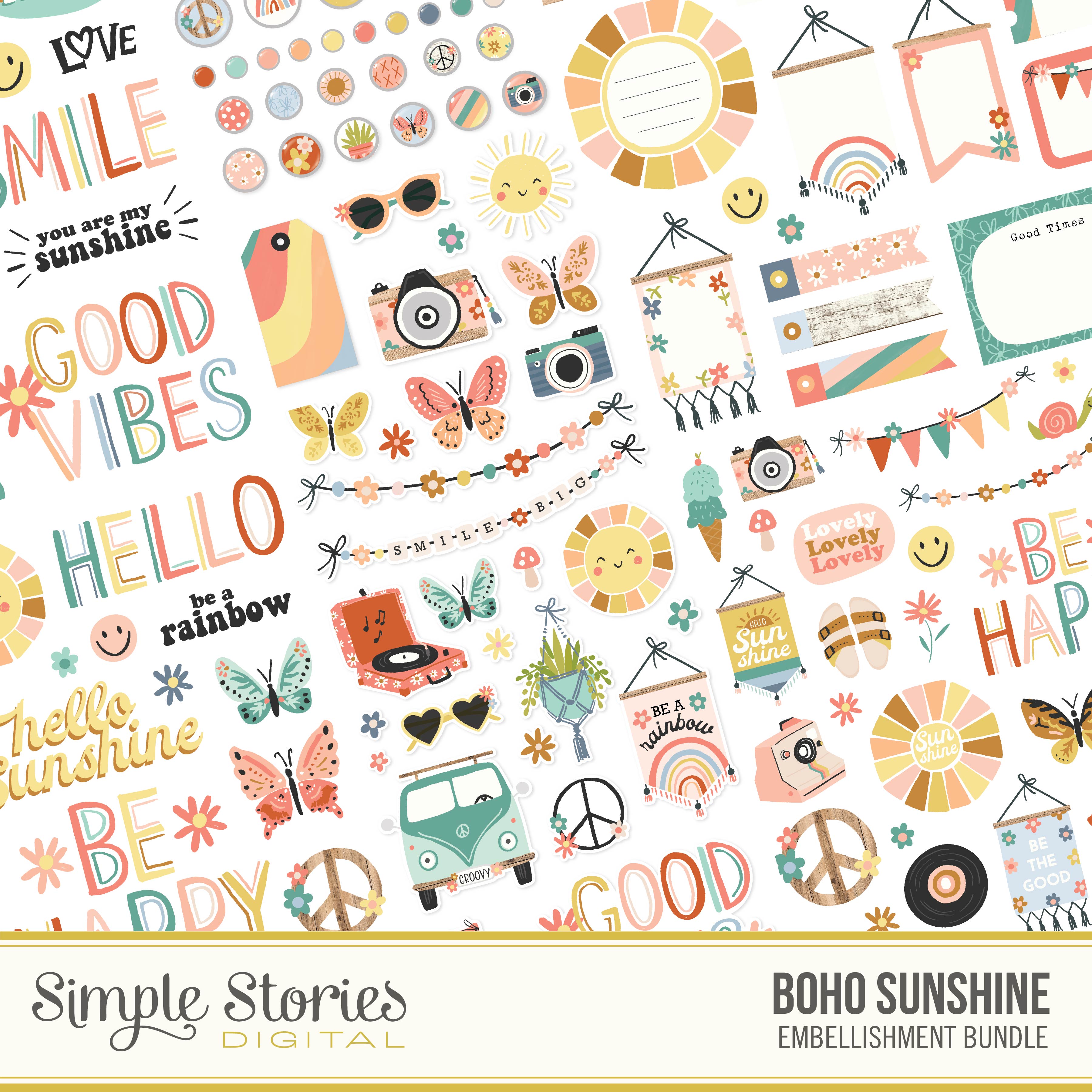 simple-stories-boho-sunshine-digital-embellishment-bundle image 1