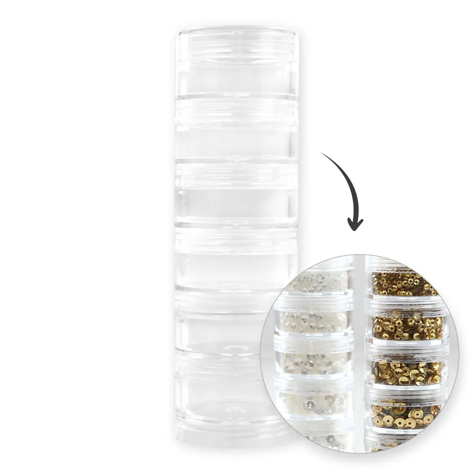 altenew-sequin-storage-stapelbox-aufbewahrung-6-dosen image 1