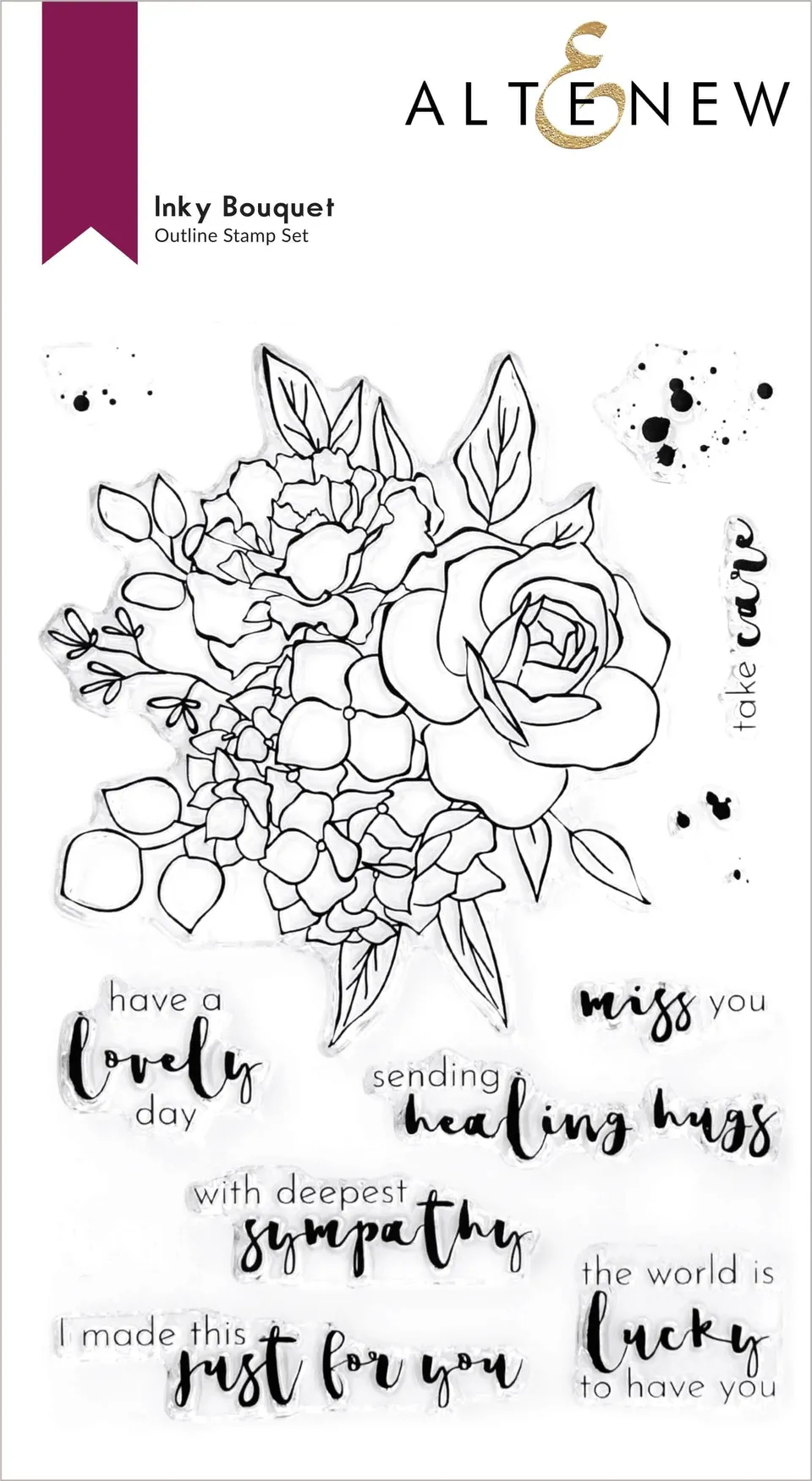 altenew-inky-bouquet-stempelset-floral-12-stempel image 1
