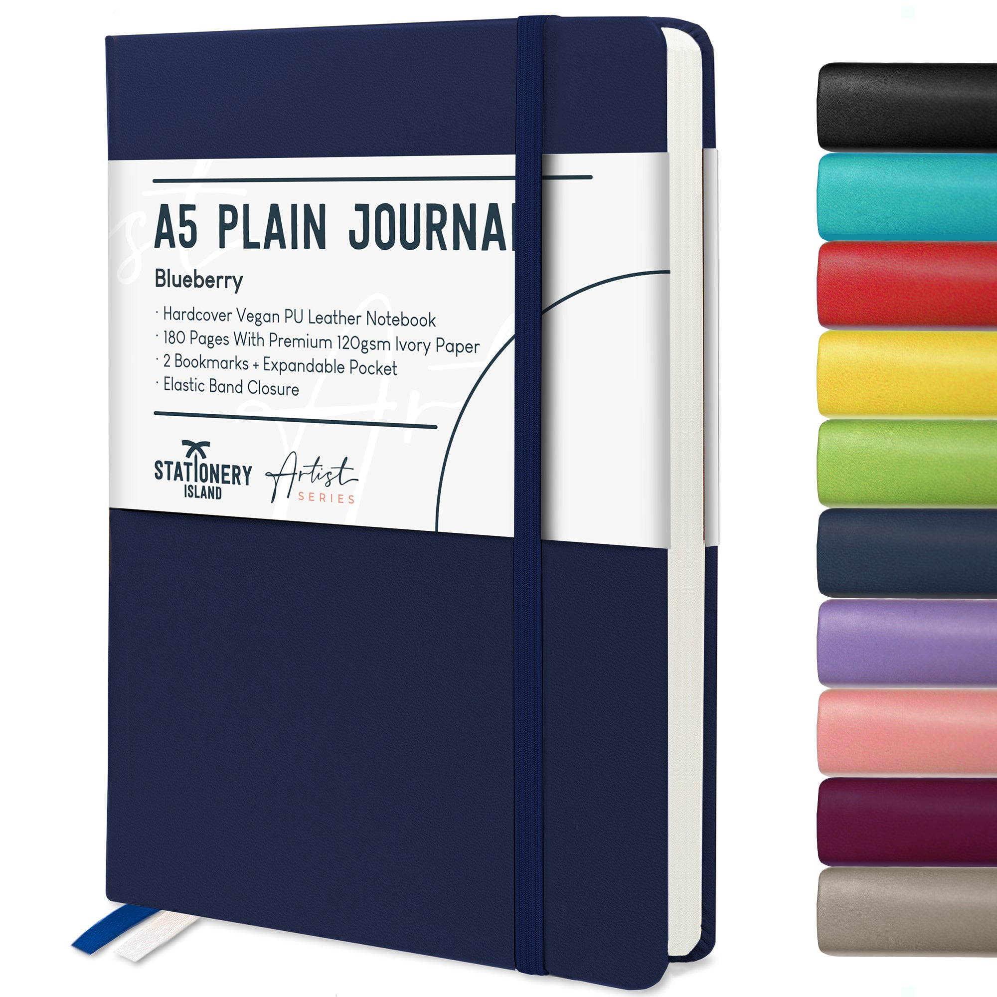stationery-island-journals-a5-skizzenbuch-blanko-schwarz-180-s image 6