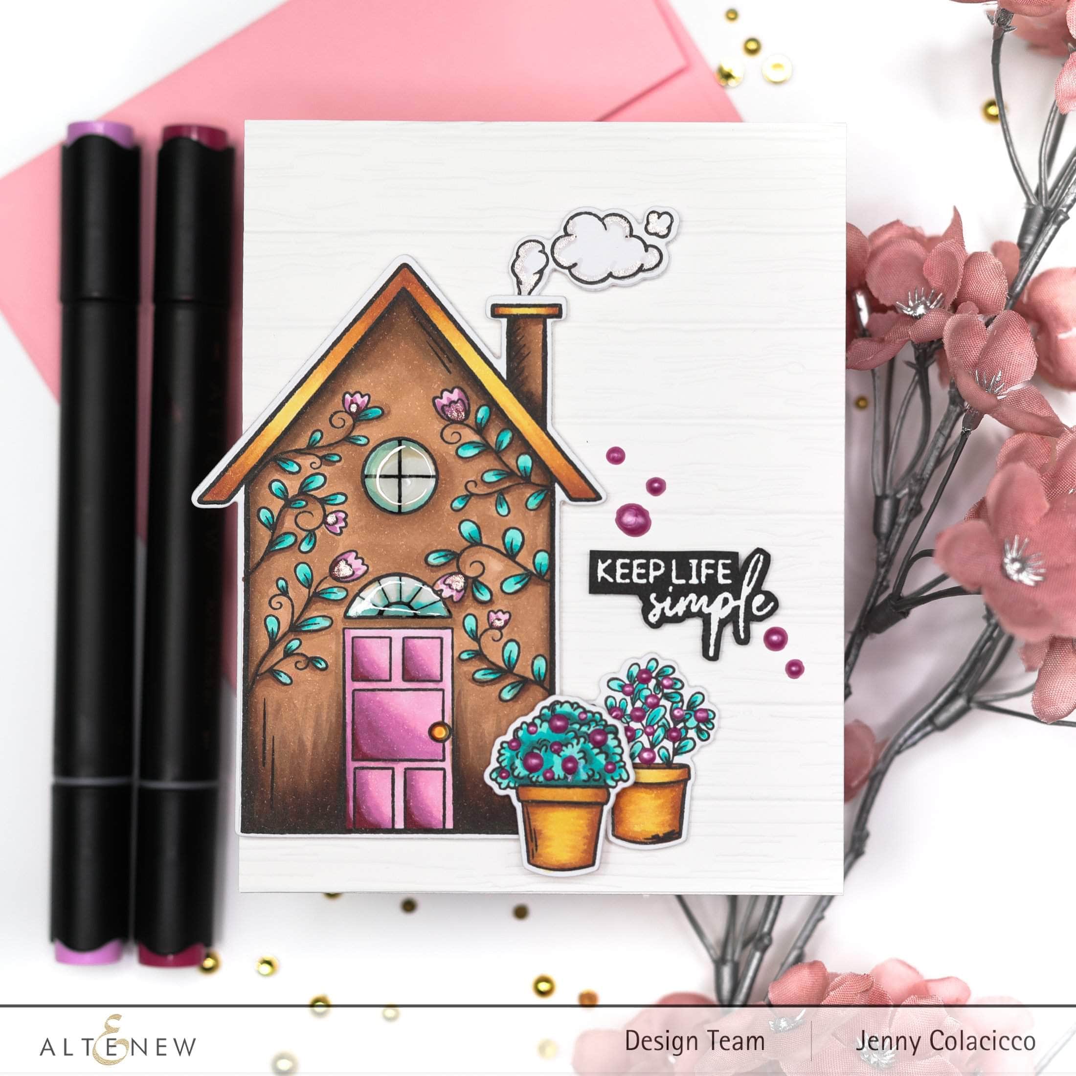 altenew-home-sweet-home-stempelset-haus-17-teilig-photopolymer image 2
