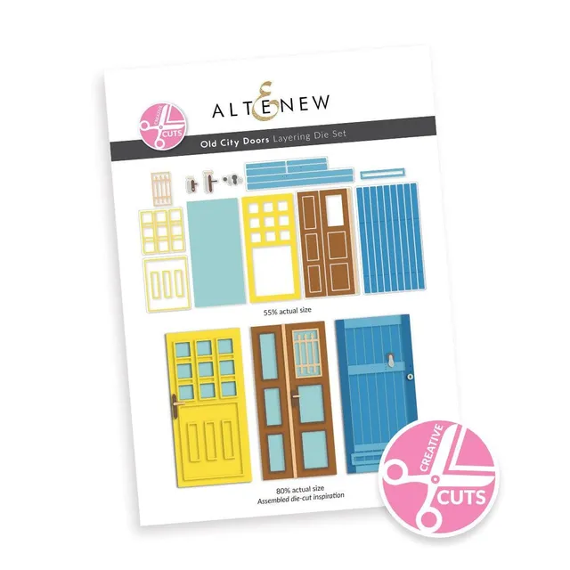 altenew-creative-cuts-old-city-doors-stanzen-t-ren-set image 1