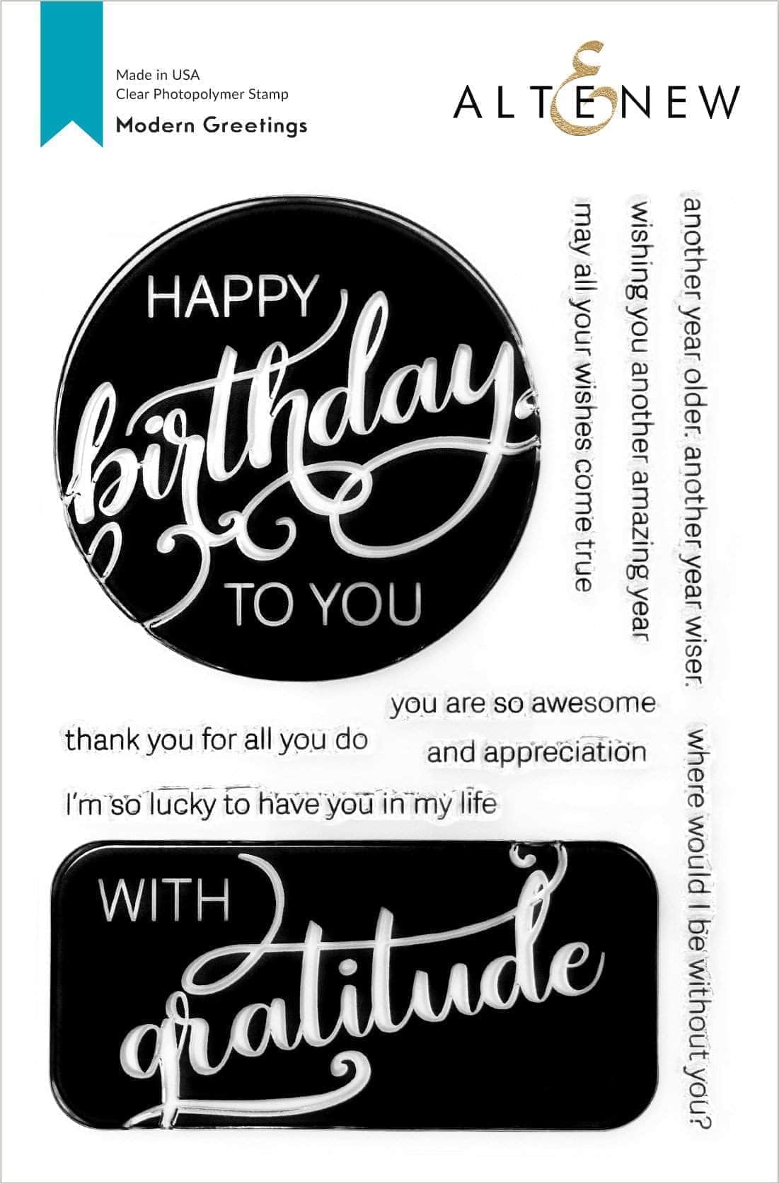 altenew-modern-greetings-stempelset-geburtstag-danke-6x8 image 1