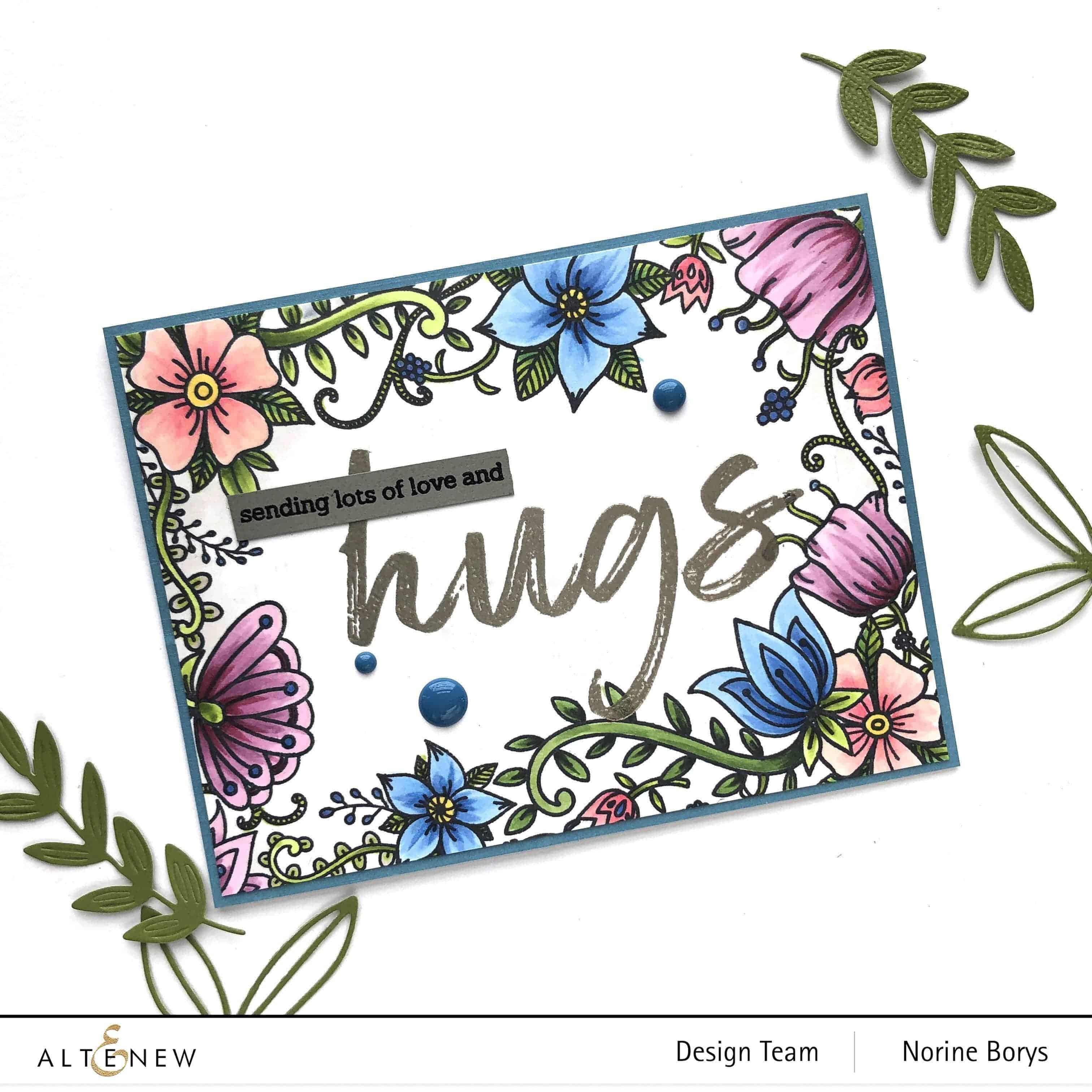 altenew-whimsical-flowers-stempelset-6x8-blumen image 2