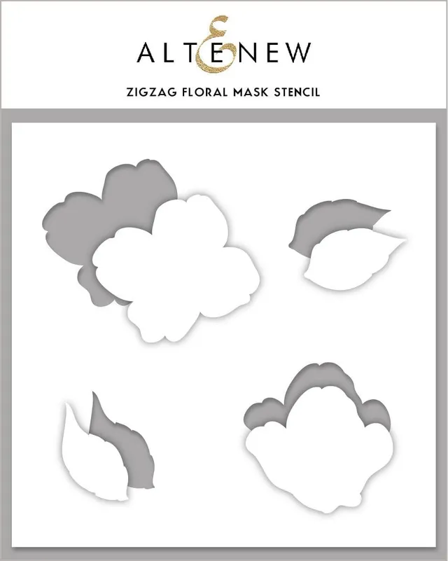 altenew-zig-zag-floral-mask-stencil-blumen-6x6 image 1