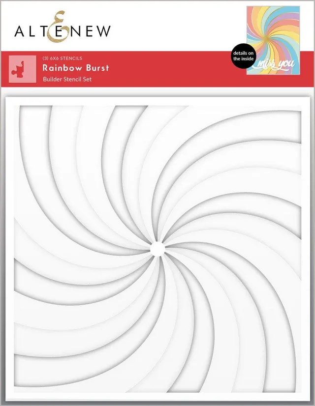 altenew-rainbow-burst-schablonenset-rund-3in1 image 1