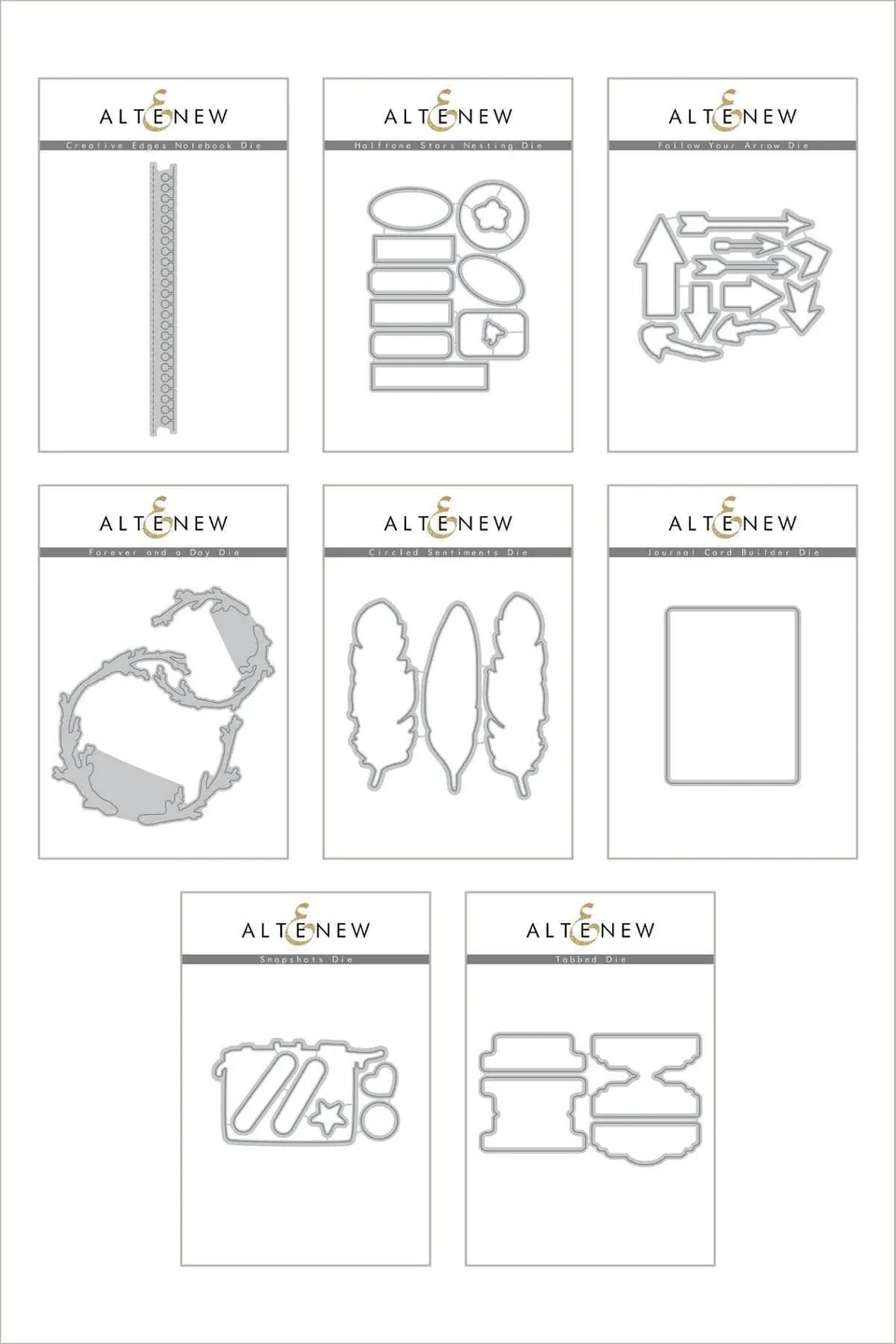 altenew-snapshots-of-our-story-die-bundle-stanzen-8-sets image 1