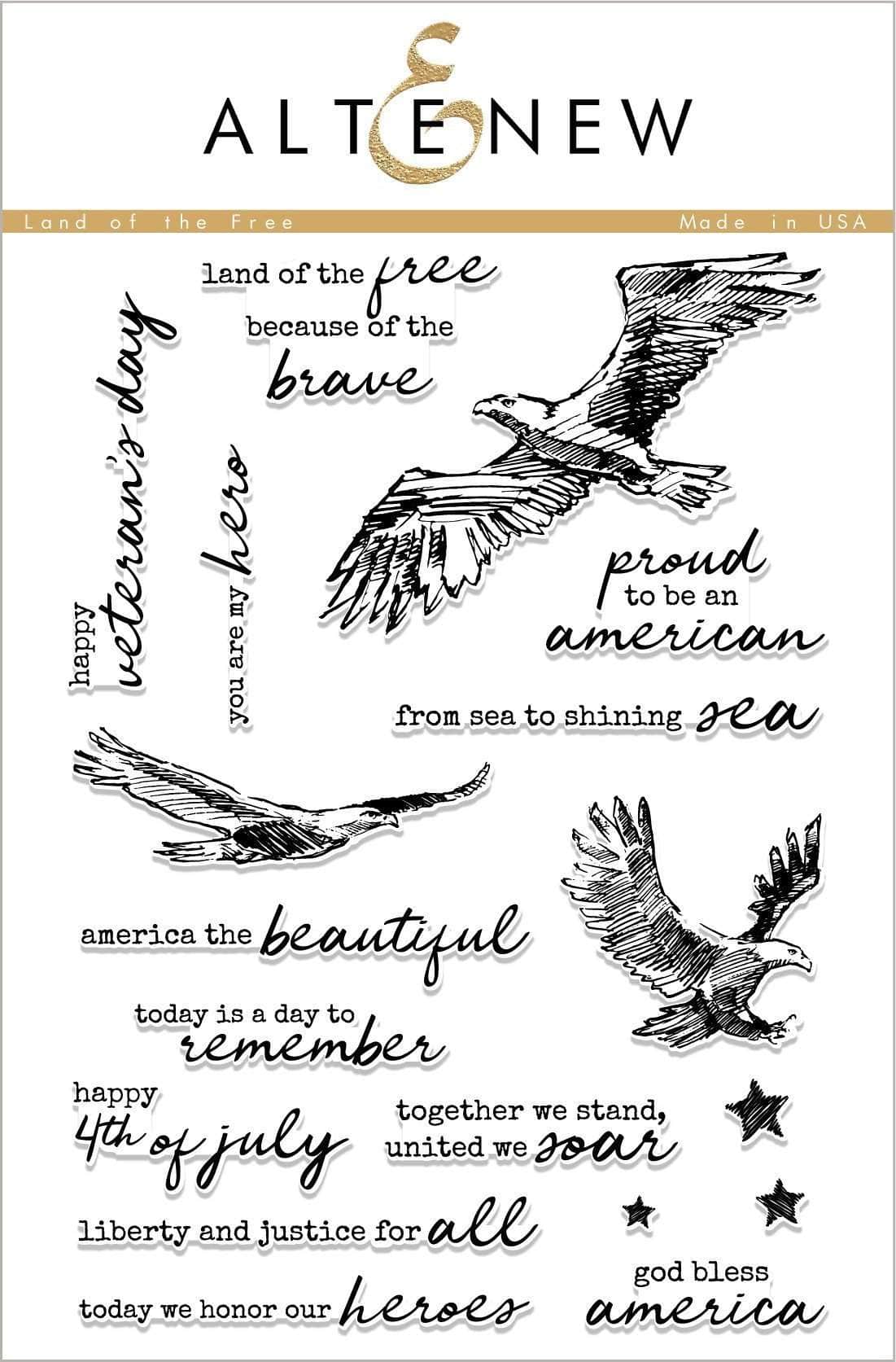 altenew-land-of-the-free-stempelset-adler-patriotisch-6x8 image 1