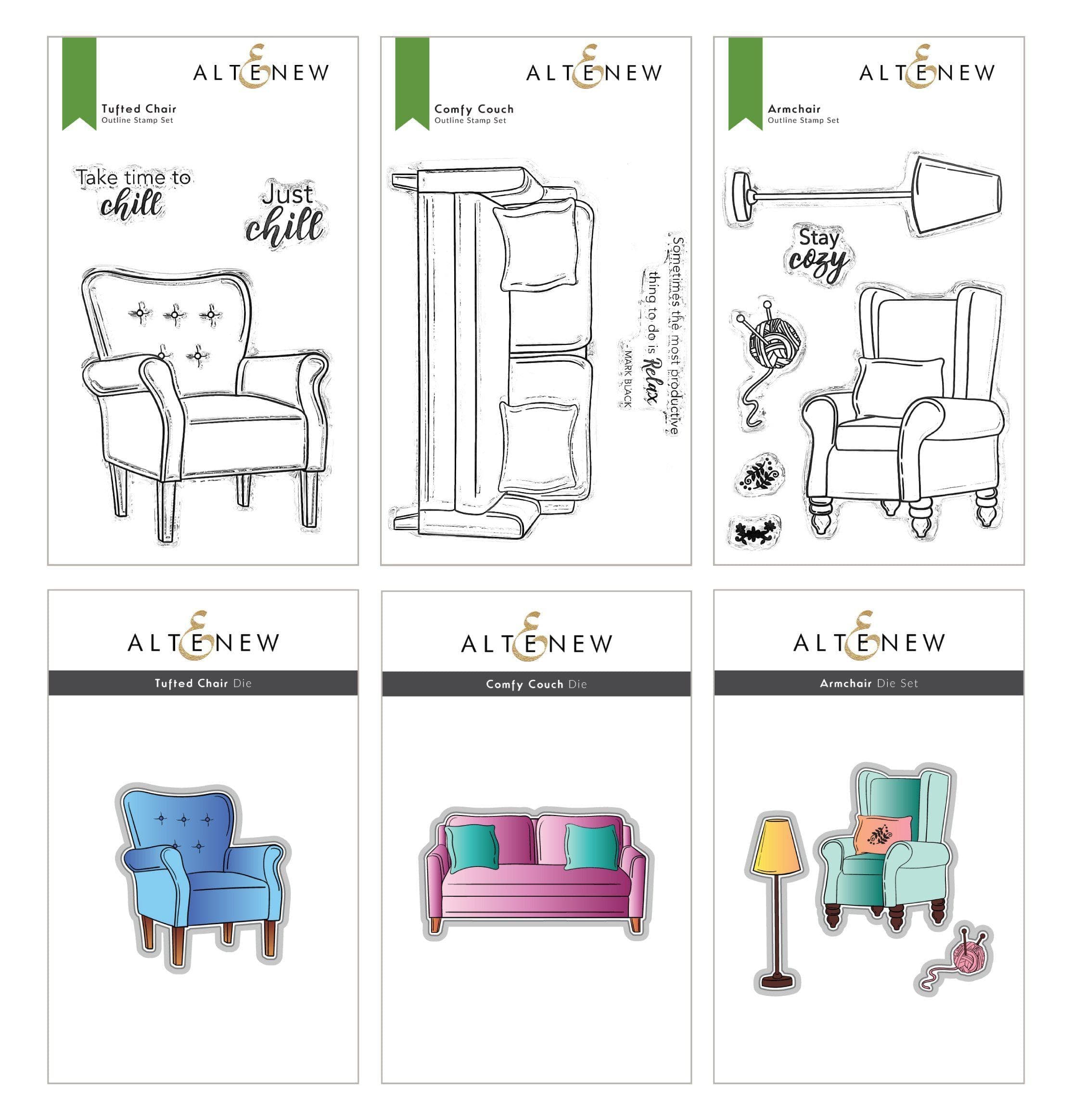 altenew-stamps-sweet-moments-mini-stempel-stanzen-bundle image 1