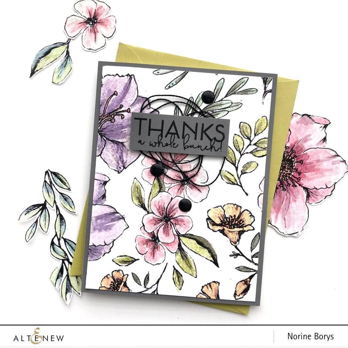 altenew-bold-bunch-stempelset-4x6-blumen-25-teilig-danke image 7
