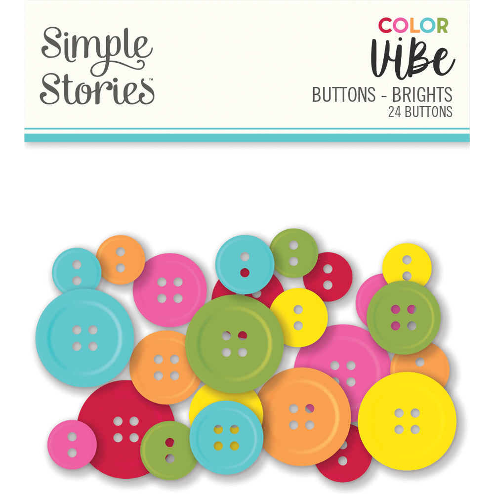simple-stories-color-vibe-buttons-brights-24-st-ck-bunt image 1