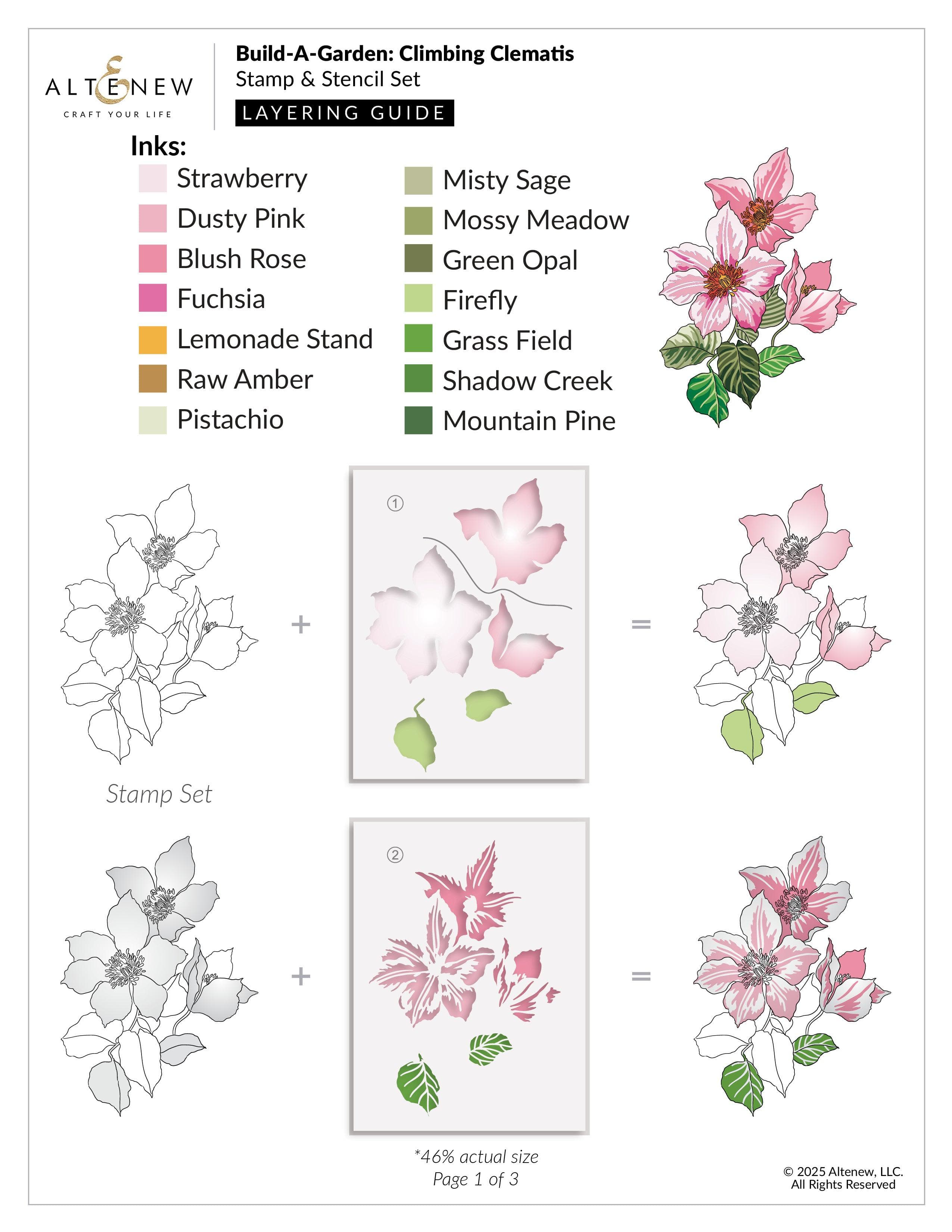 altenew-build-a-garden-climbing-clematis-stempelset-mit-schablonen image 3