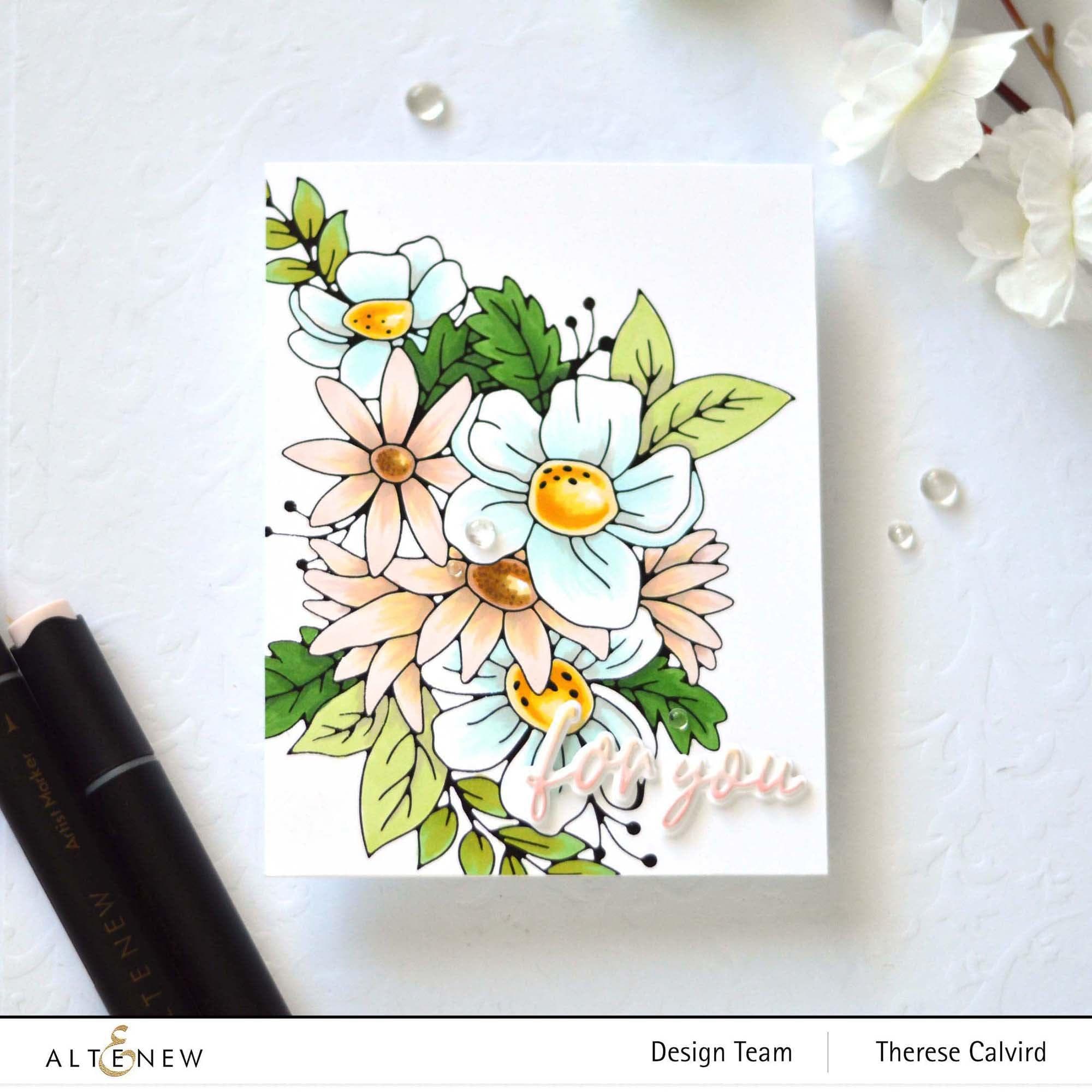 altenew-flowery-bouquet-hot-foil-plate-blumenstrauss image 4