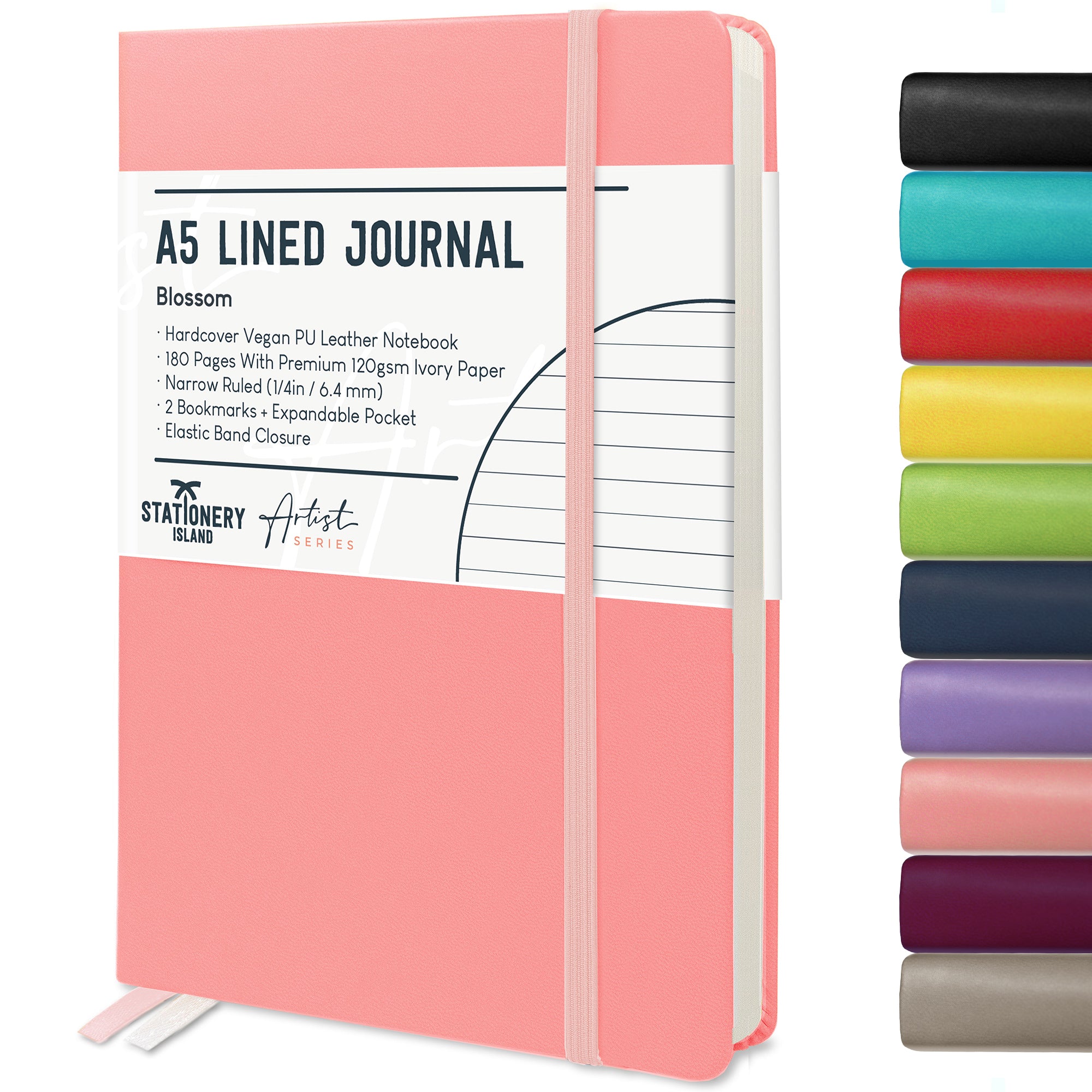 stationery-island-journal-notizbuch-a5-liniert-schwarz-180-seiten image 8