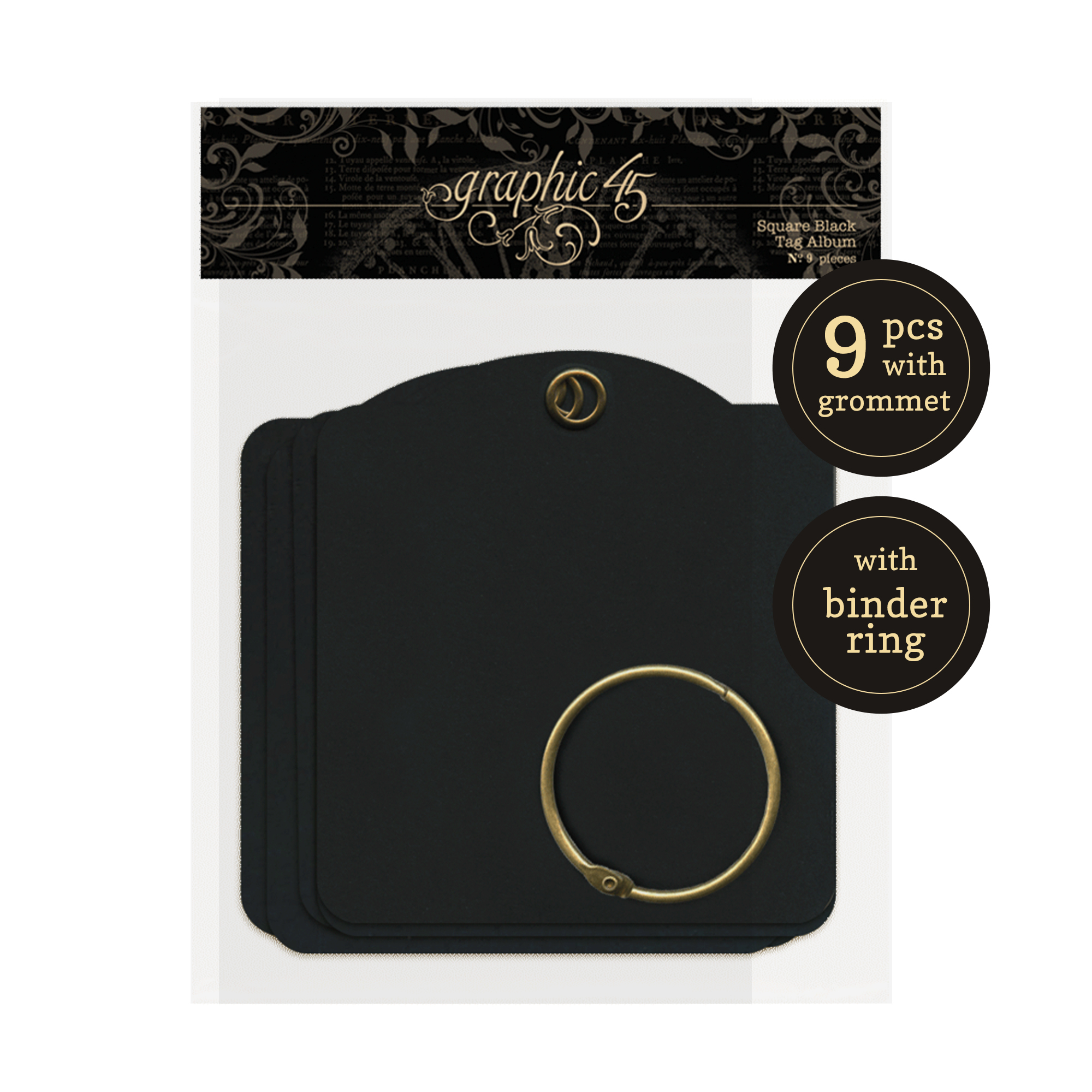 graphic-45-staples-square-tags-album-schwarz-9-tags image 3